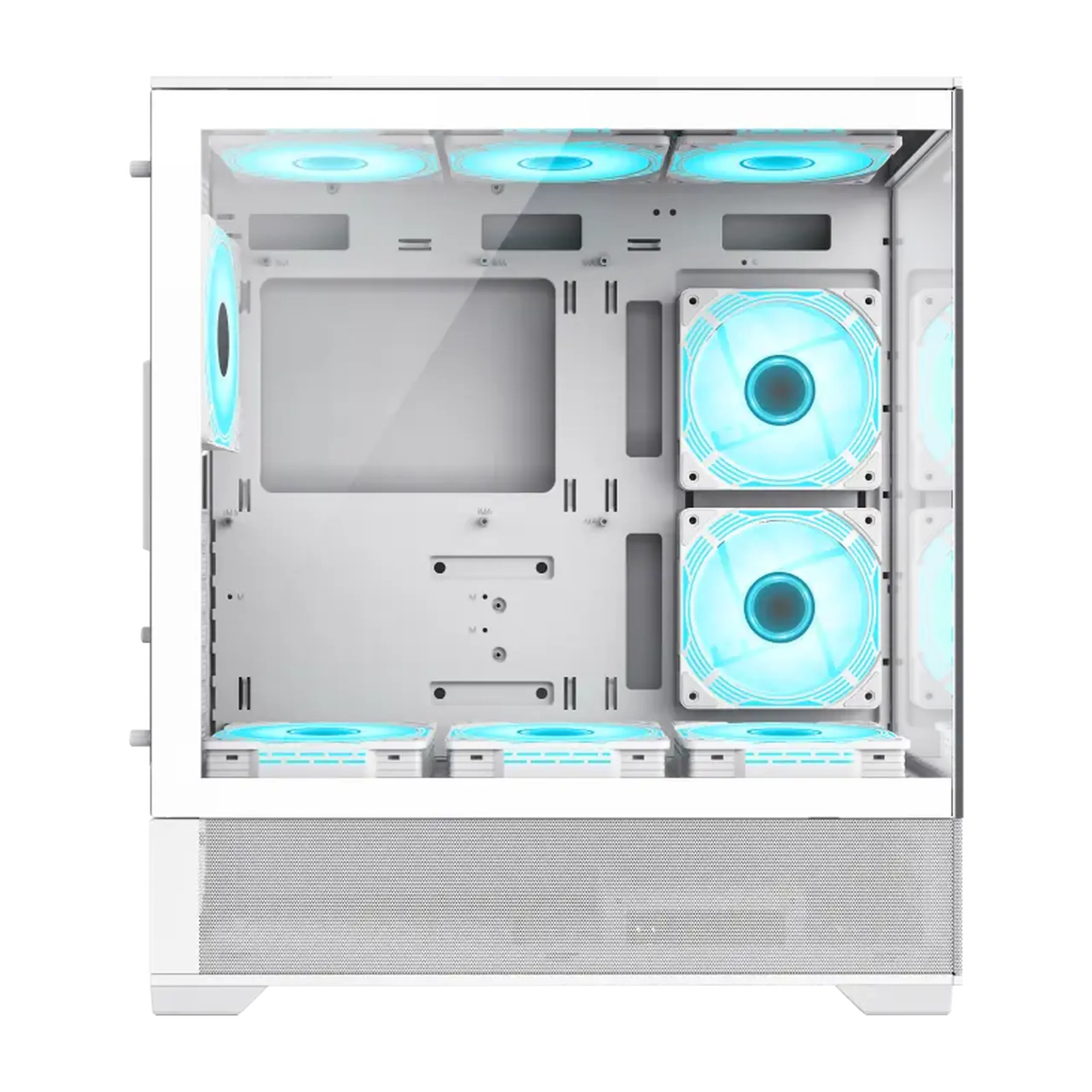 Carcasă PC Gamemax VISTA, Midi-Tower, Fără PSU, Alb