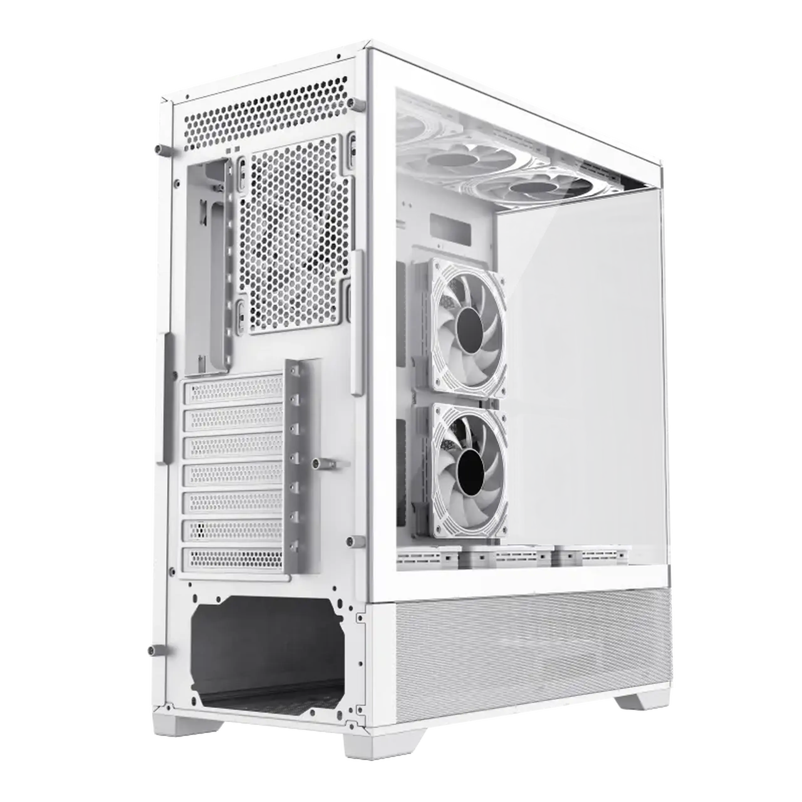 Carcasă PC Gamemax VISTA, Midi-Tower, Fără PSU, Alb