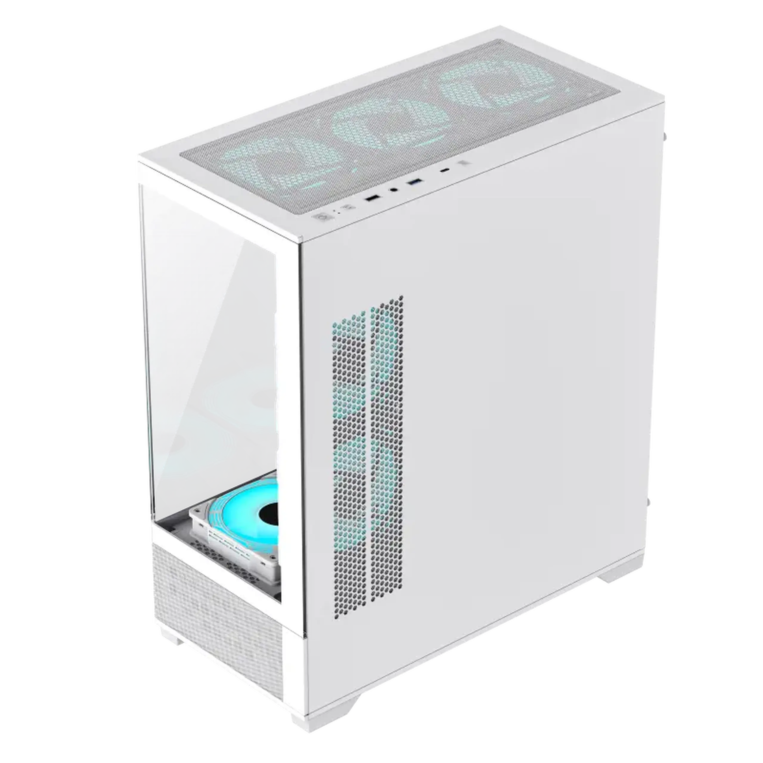 Carcasă PC Gamemax VISTA, Midi-Tower, Fără PSU, Alb
