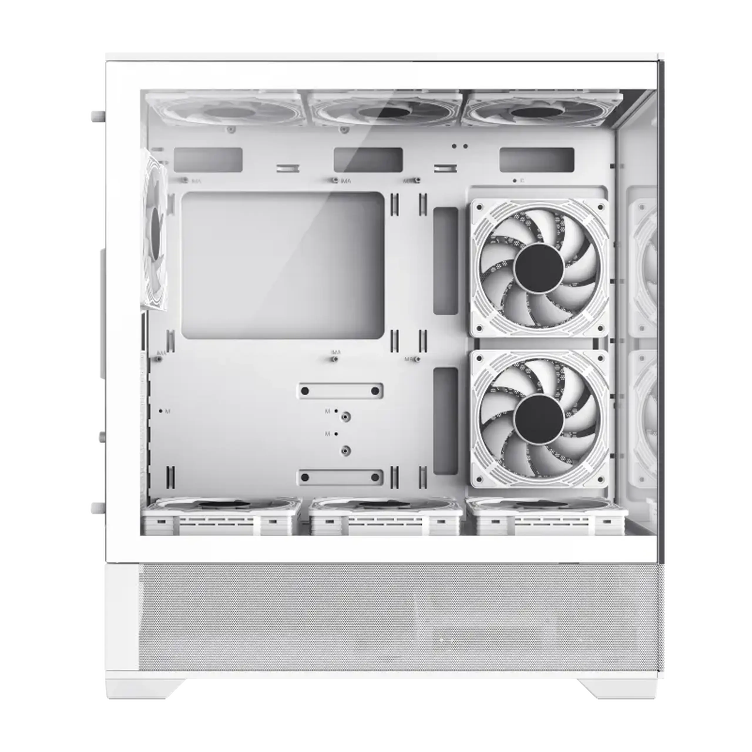 Carcasă PC Gamemax VISTA, Midi-Tower, Fără PSU, Alb
