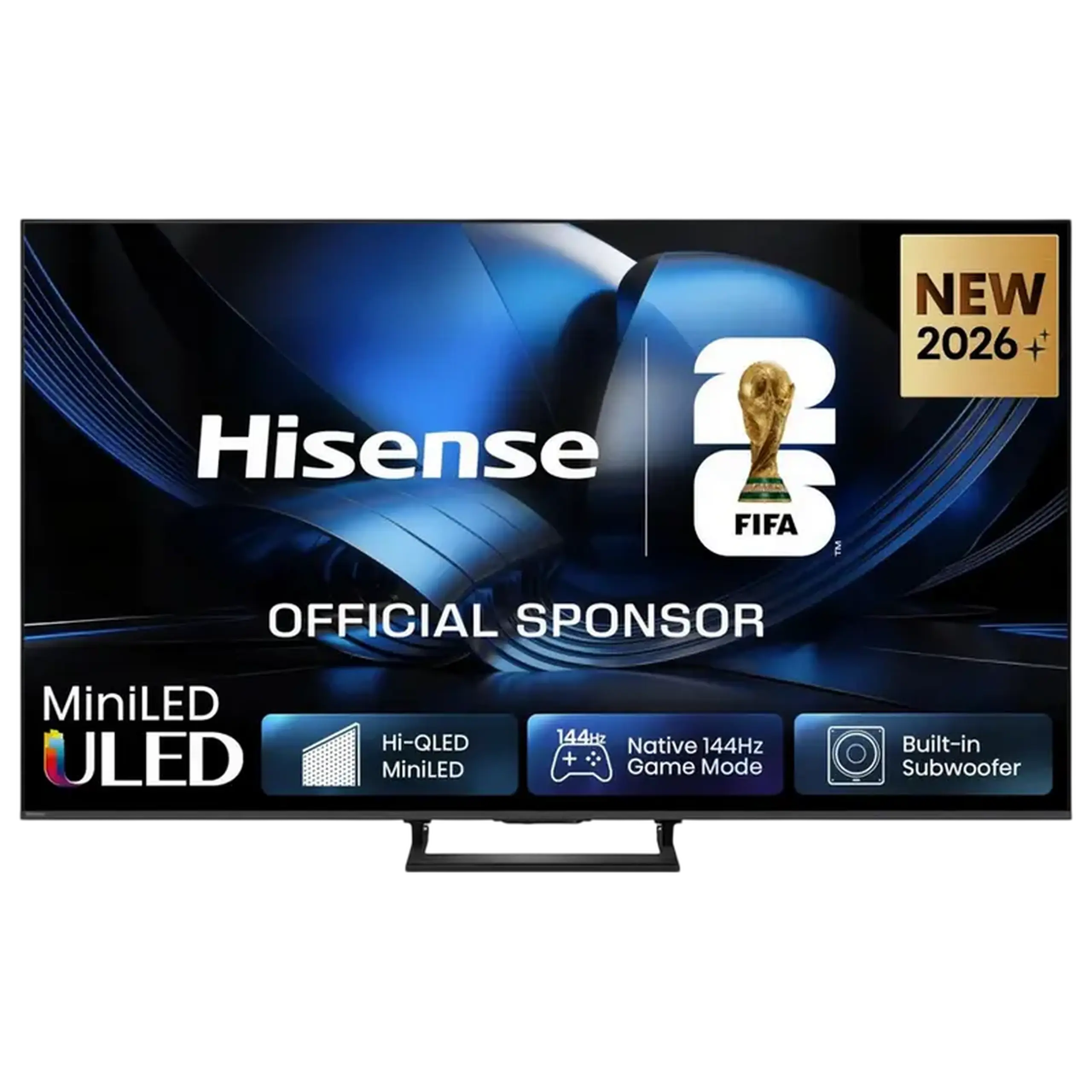 55" MiniLED SMART TV Hisense 55U7SE, 3840x2160 4K UHD, VIDAA U OS, Negru
