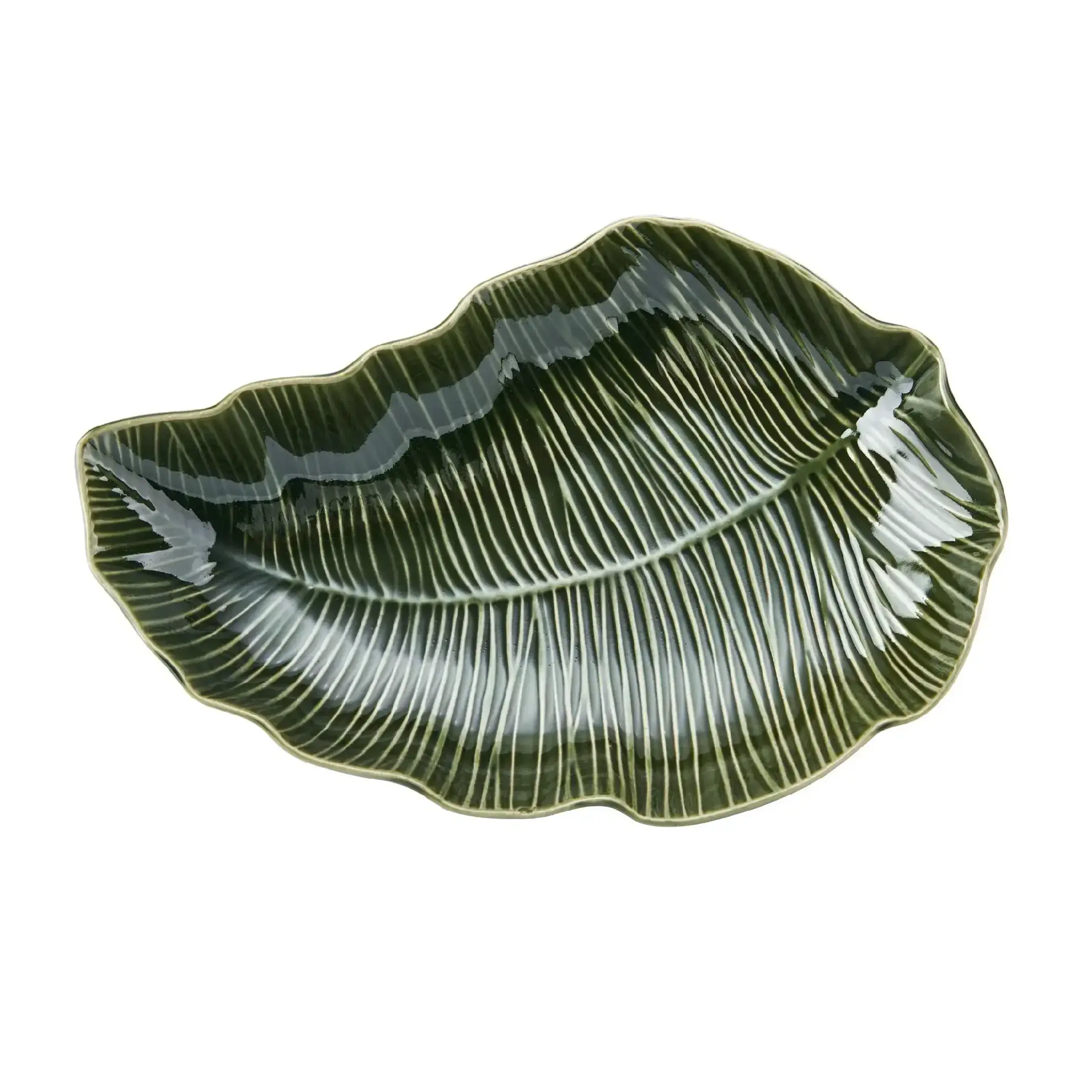 Platou de servit 30cm Leaf Jardin verde