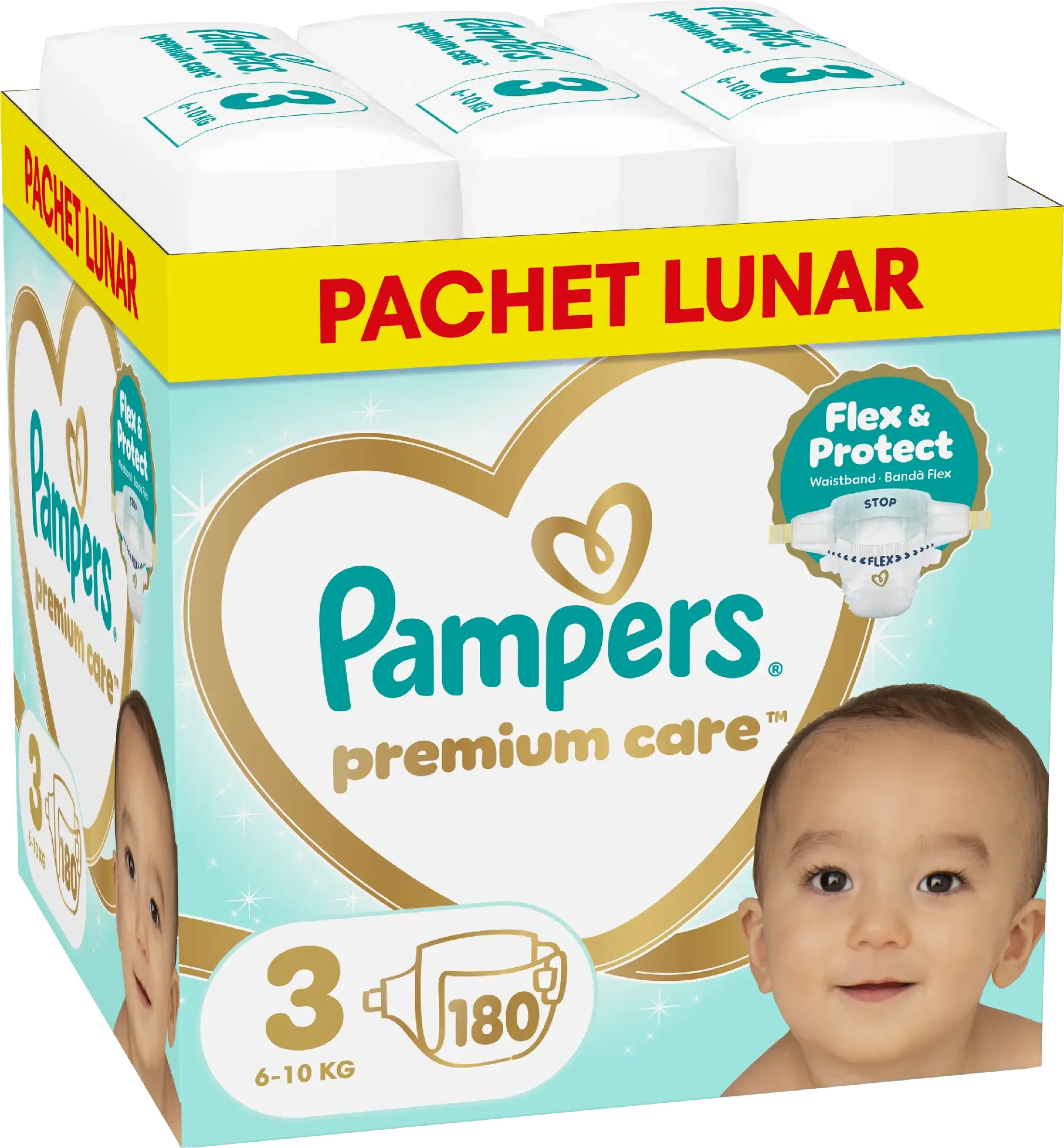 PAMPERS M BOX PREMIUM CARE MIDI 180 (3)