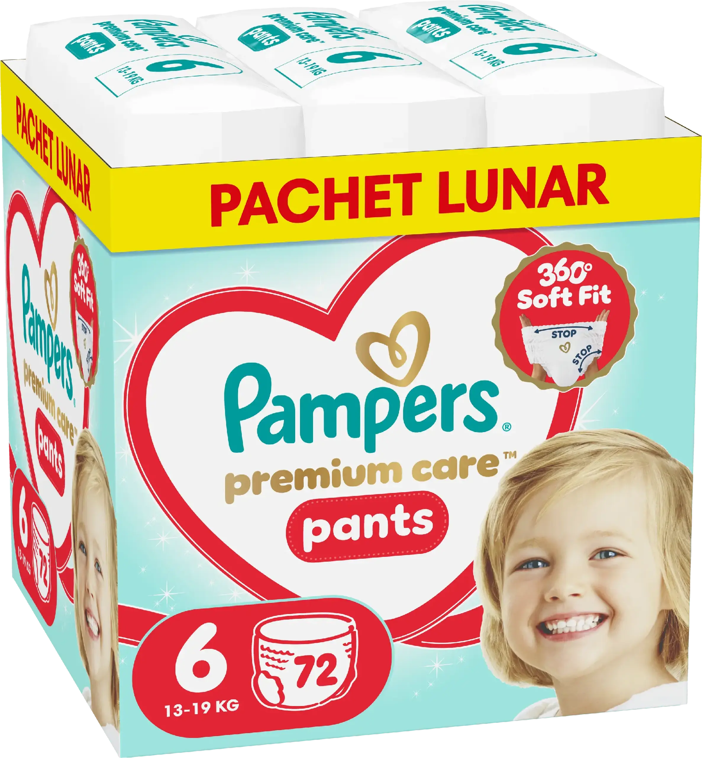PAMPERS M BOX PANTS PREMIUM CARE 72 (6)