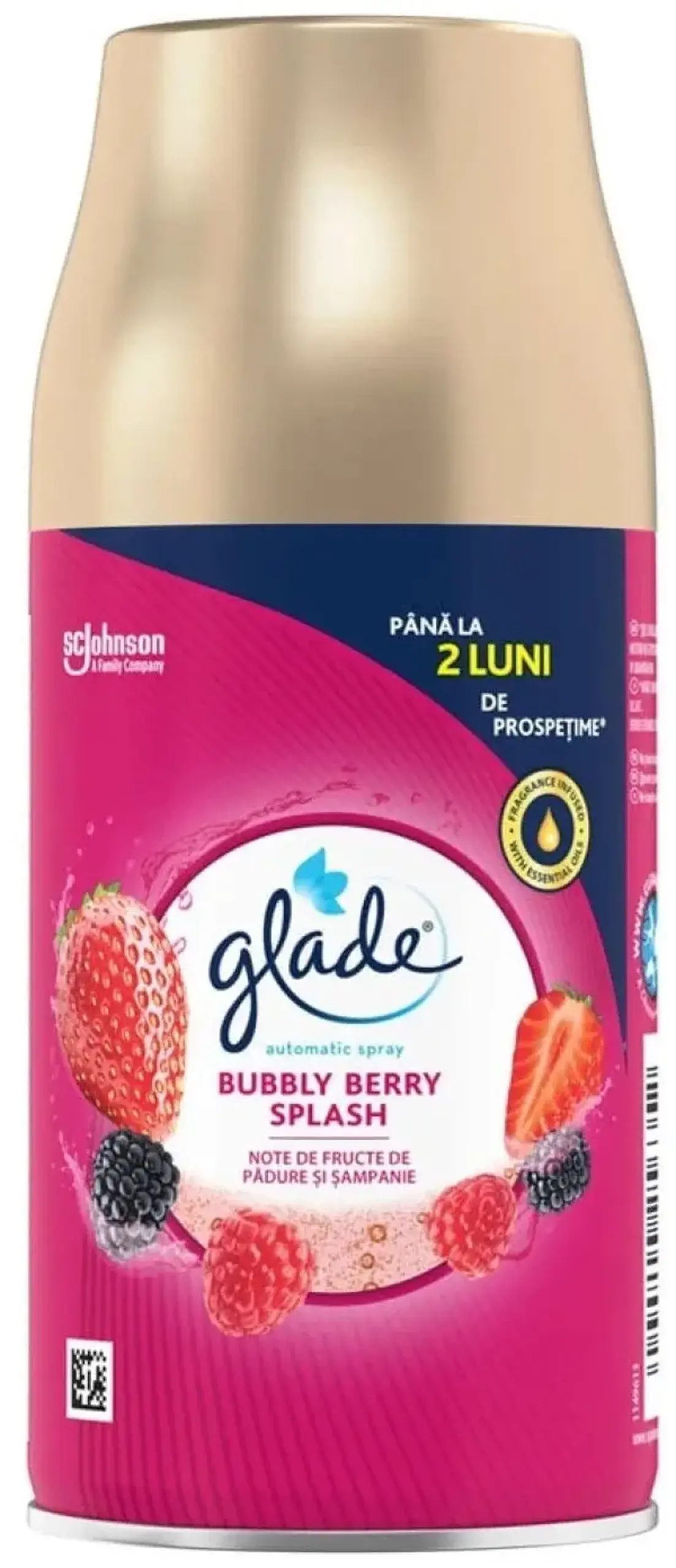 GLADE AUTO SPR REF BUBBLY BERRY 269ML