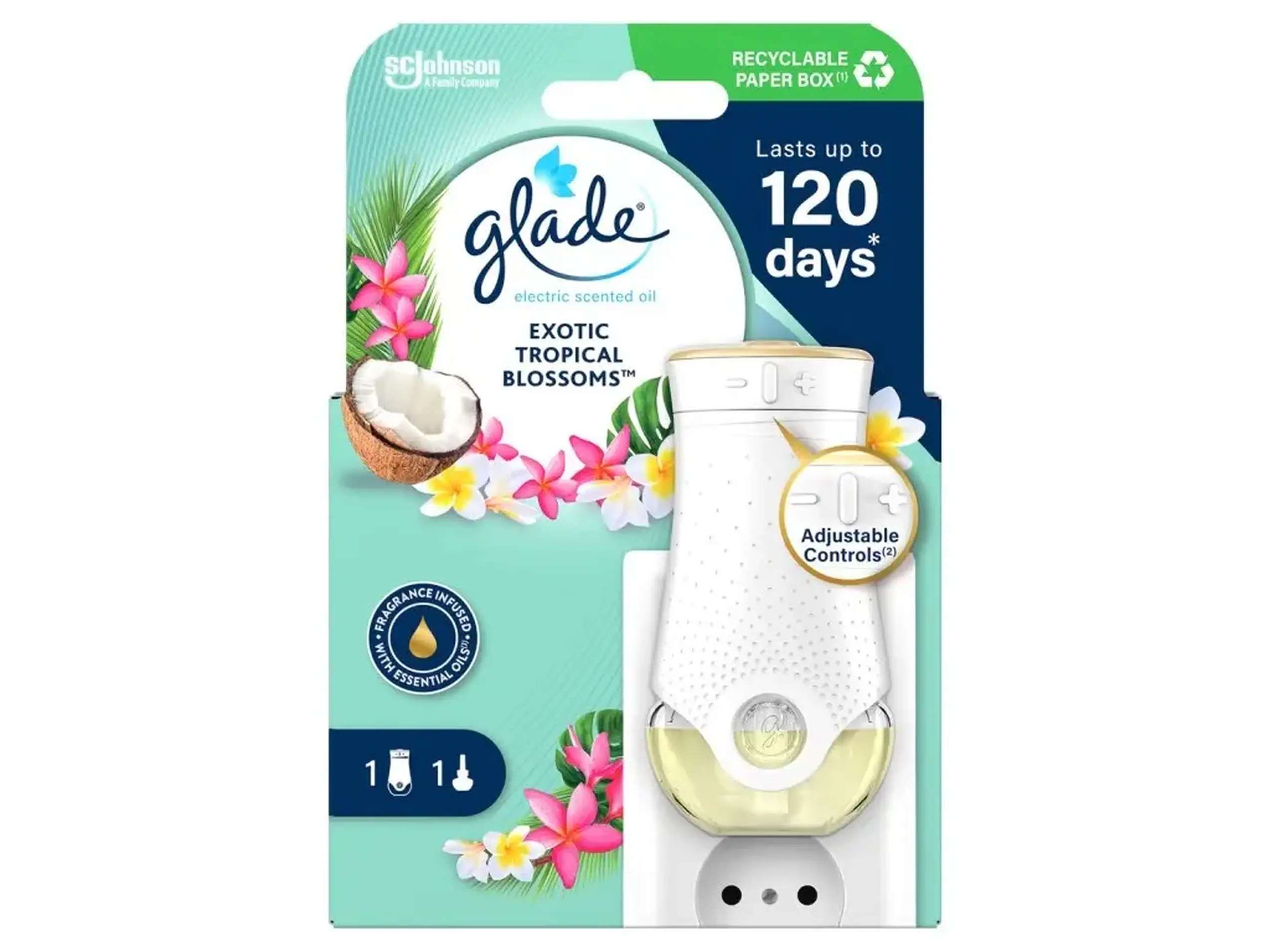GLADE APARAT EL. TROPICAL 20ML