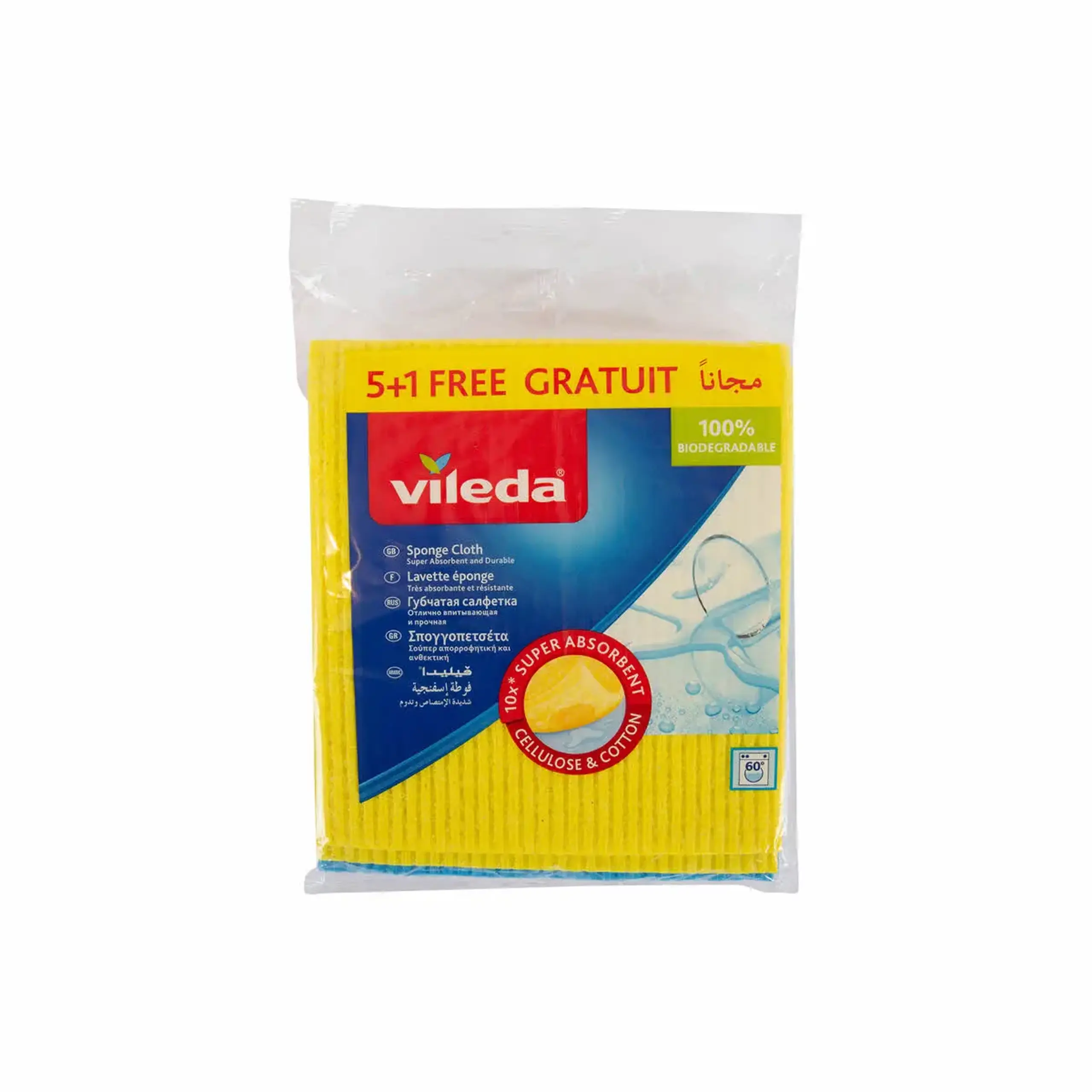 VILEDA LAVETA SPONGE CLOTH 5+1 GR