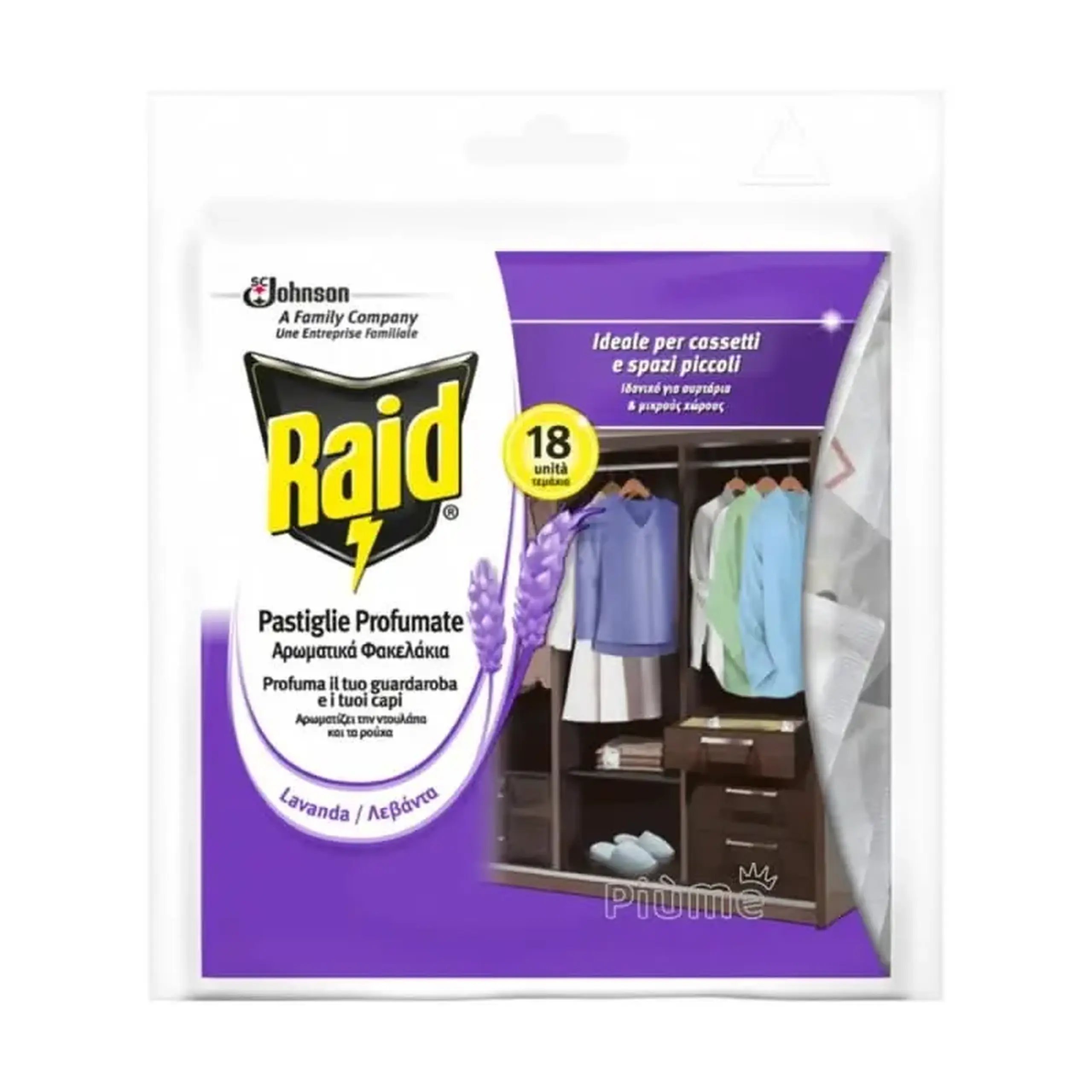 RAID TABLETE ANTI-MOLII LAVENDER 18BUC