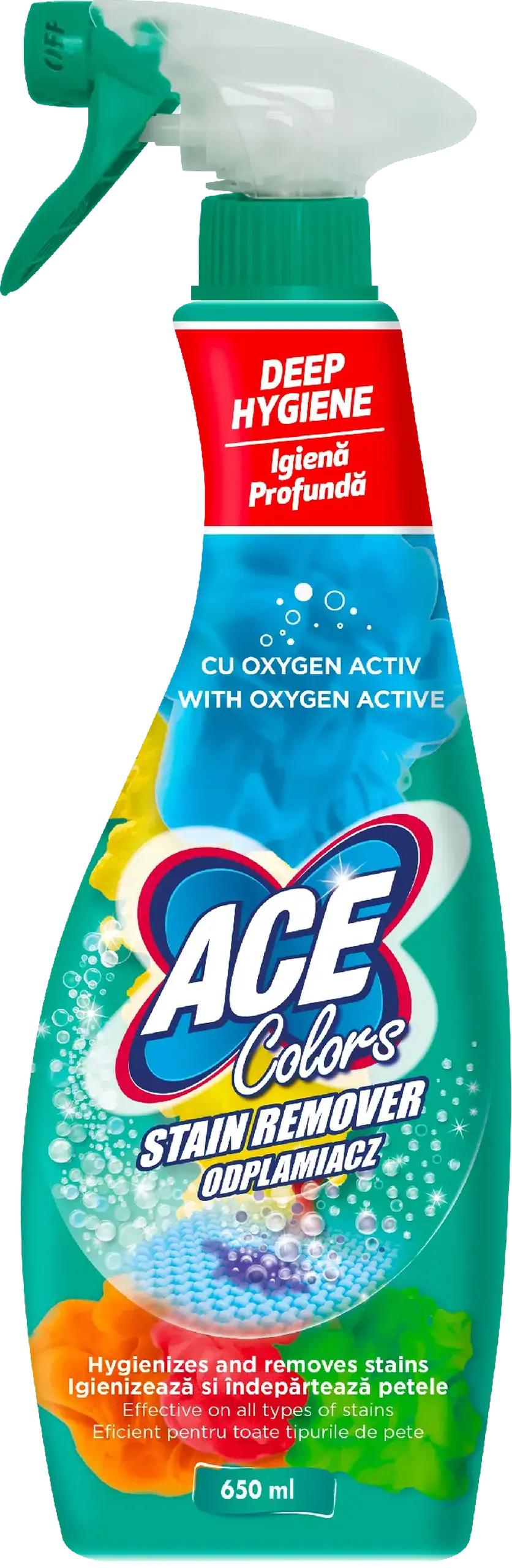 ACE SPRAY STAIN REMOVER COLORS 650ML