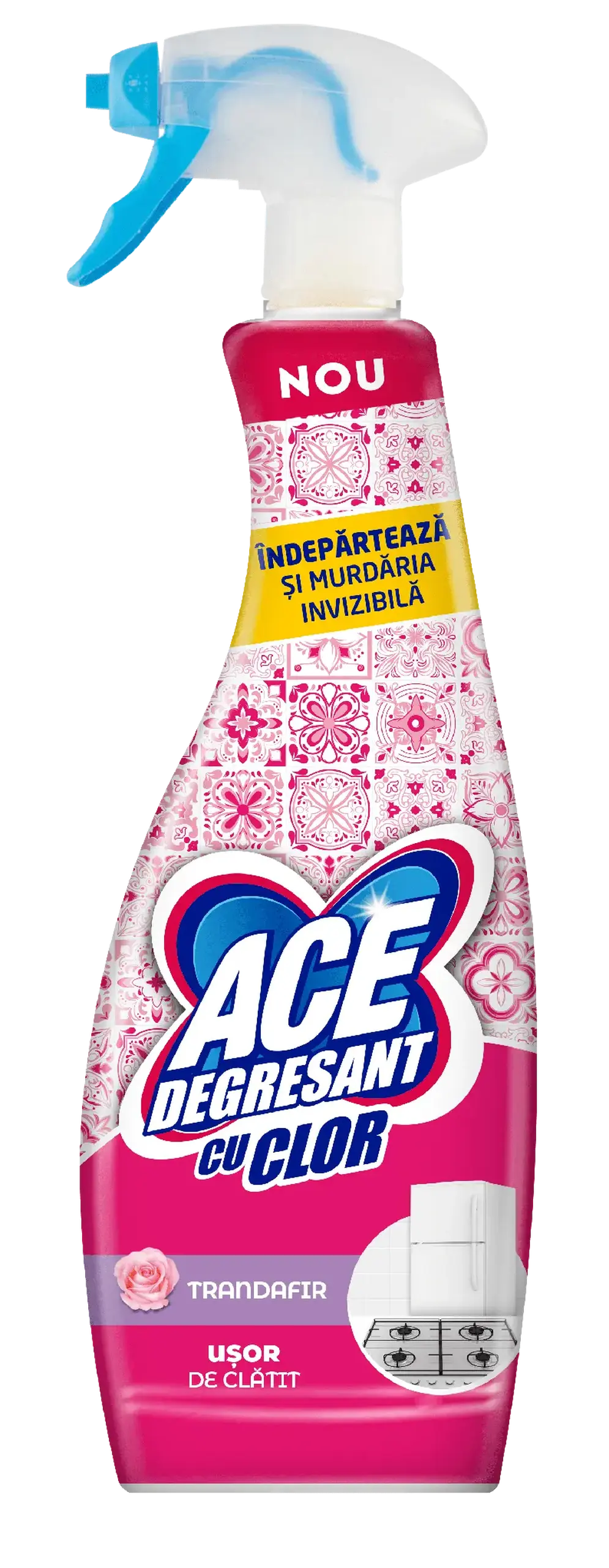 ACE ULTRA SPRAY CU SPUMA TRANDAFIR 650ML