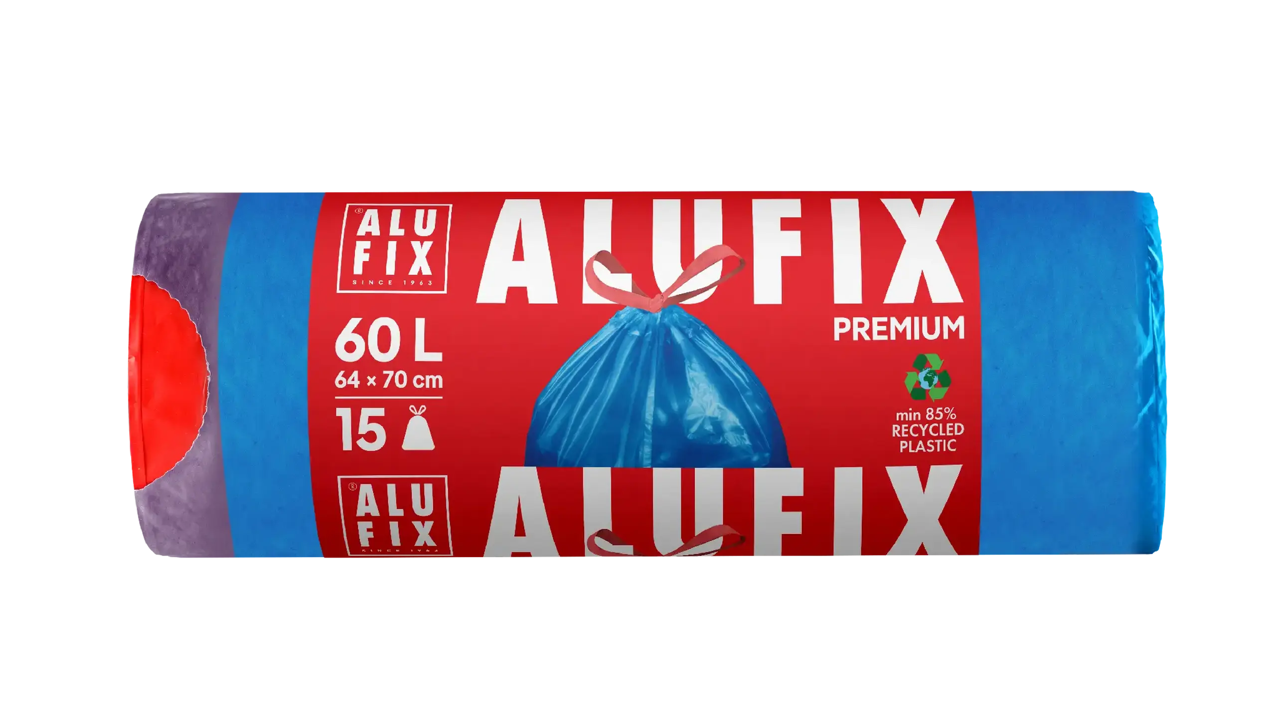 ALUFIX SACI STRIATI BLUE 60L/15BUC