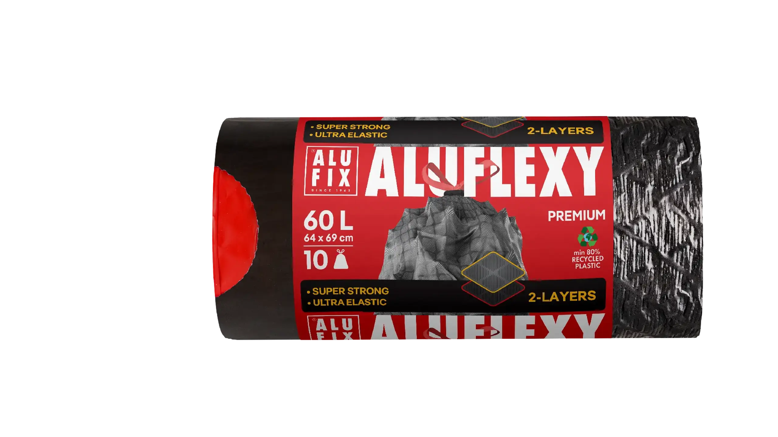 ALUFIX SACI STRIATI EXTRA STRONG 60L/10BUC