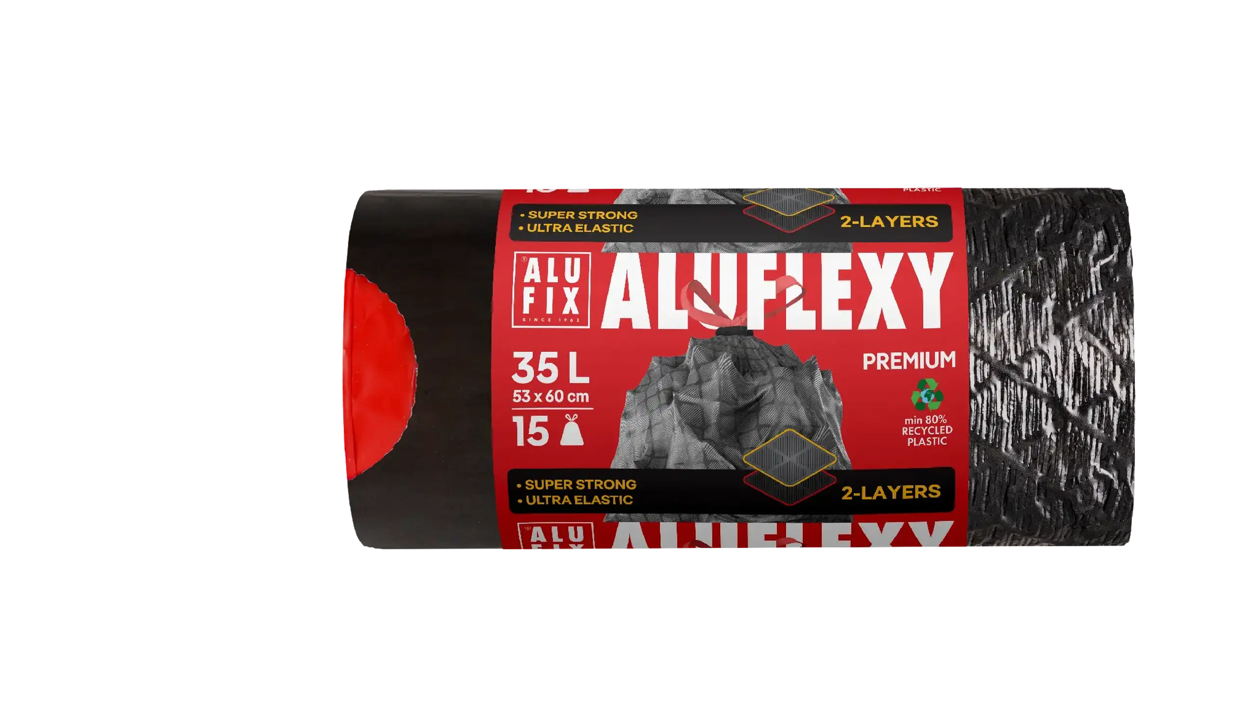 ALUFIX SACI STRIATI EXTRA STRONG 35L/15BUC