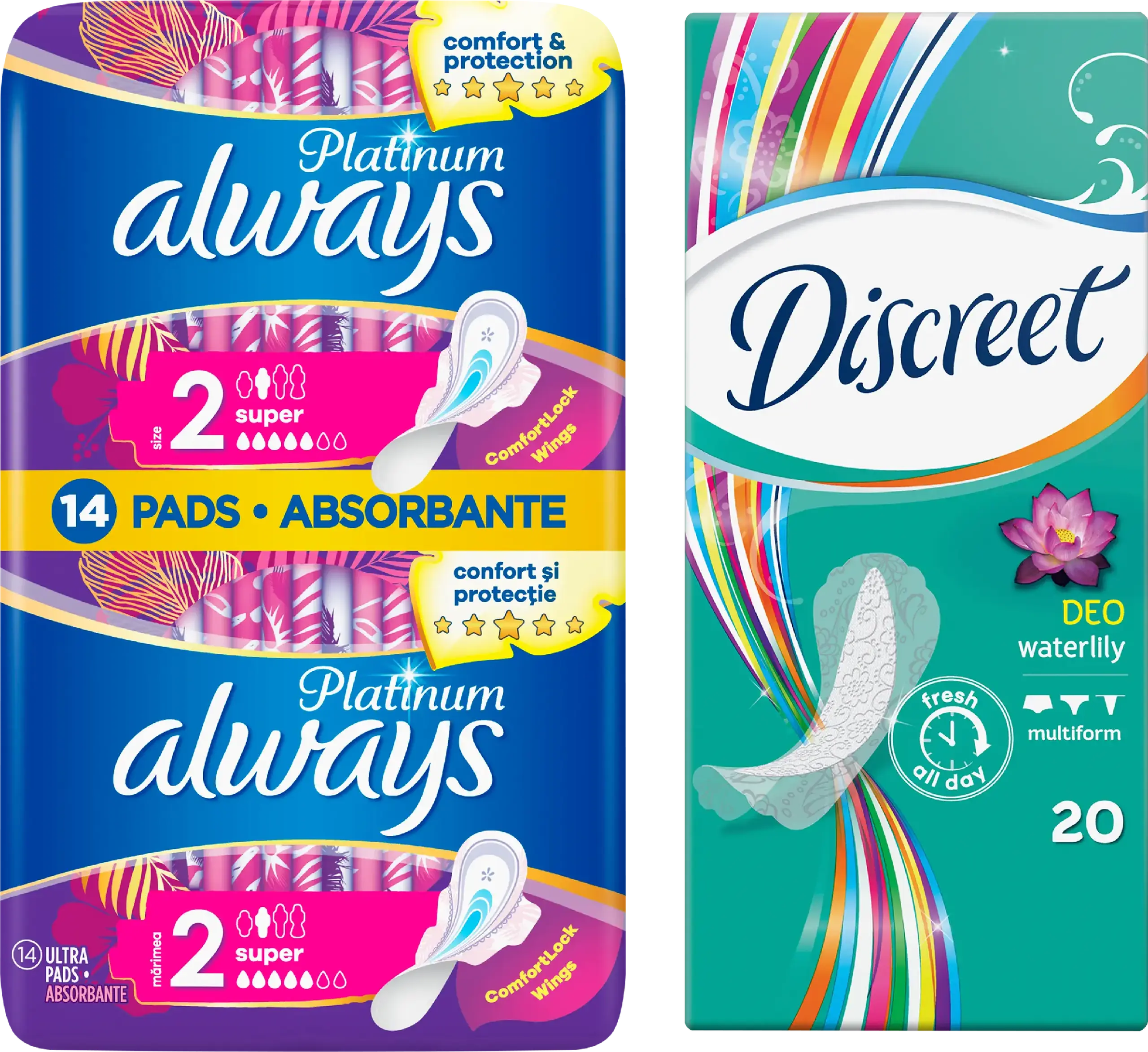ALWAYS PLAT DUO(14)+DISCREET(20) PROMO
