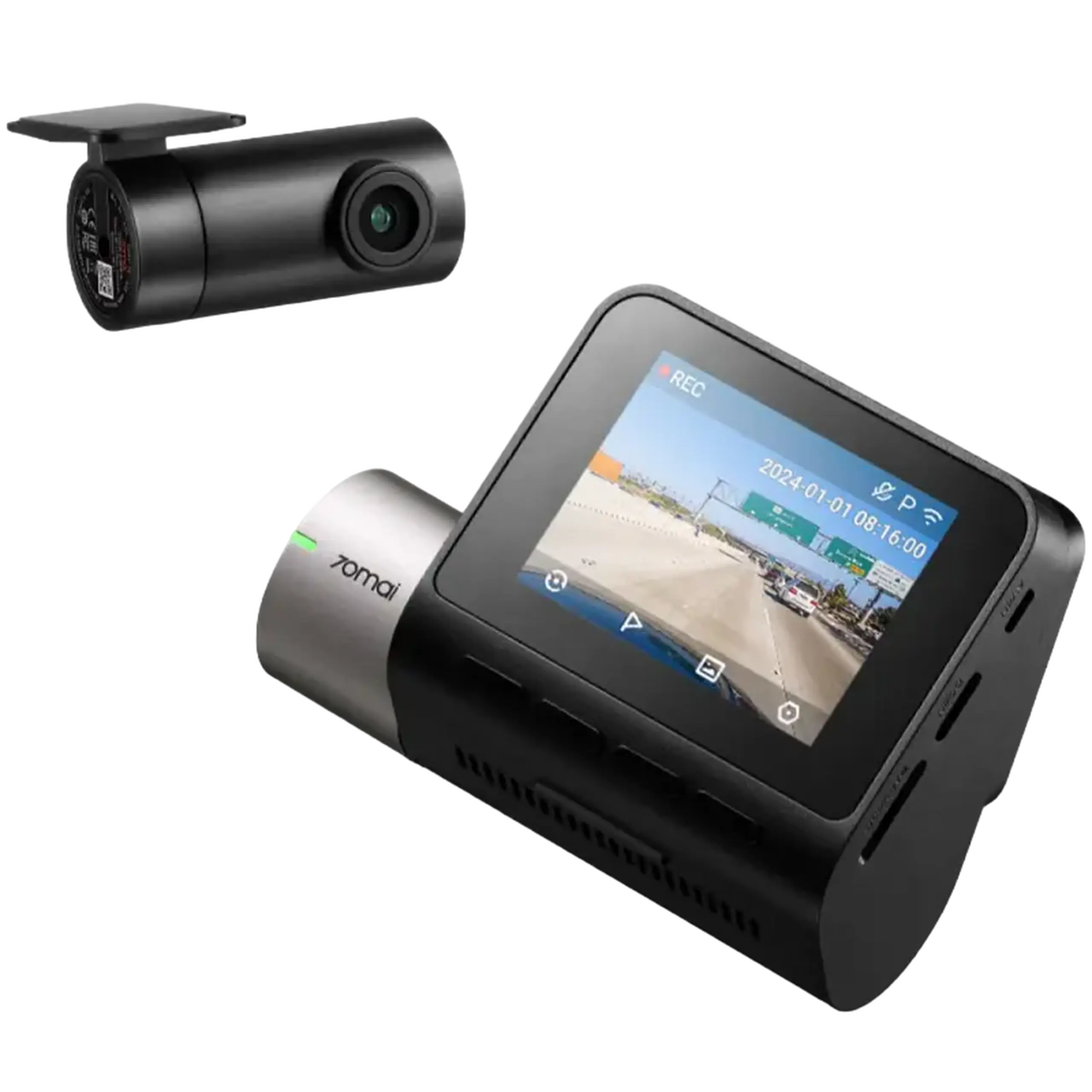 Set Dash Cam față și spate 70mai A510 + RC11, Negru