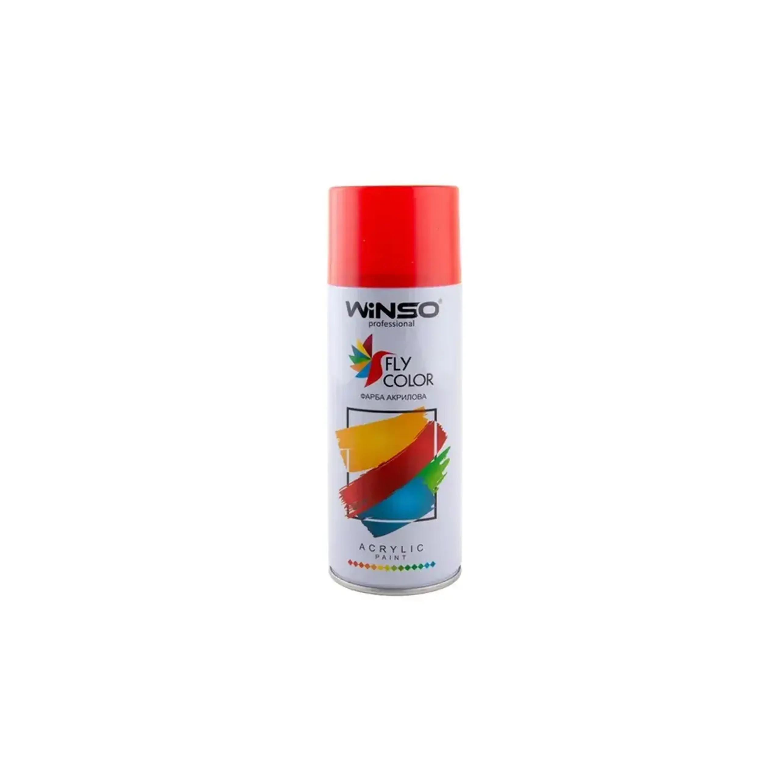 Vopsea spray acrilică Fly Color roșu 450 ml WINSO