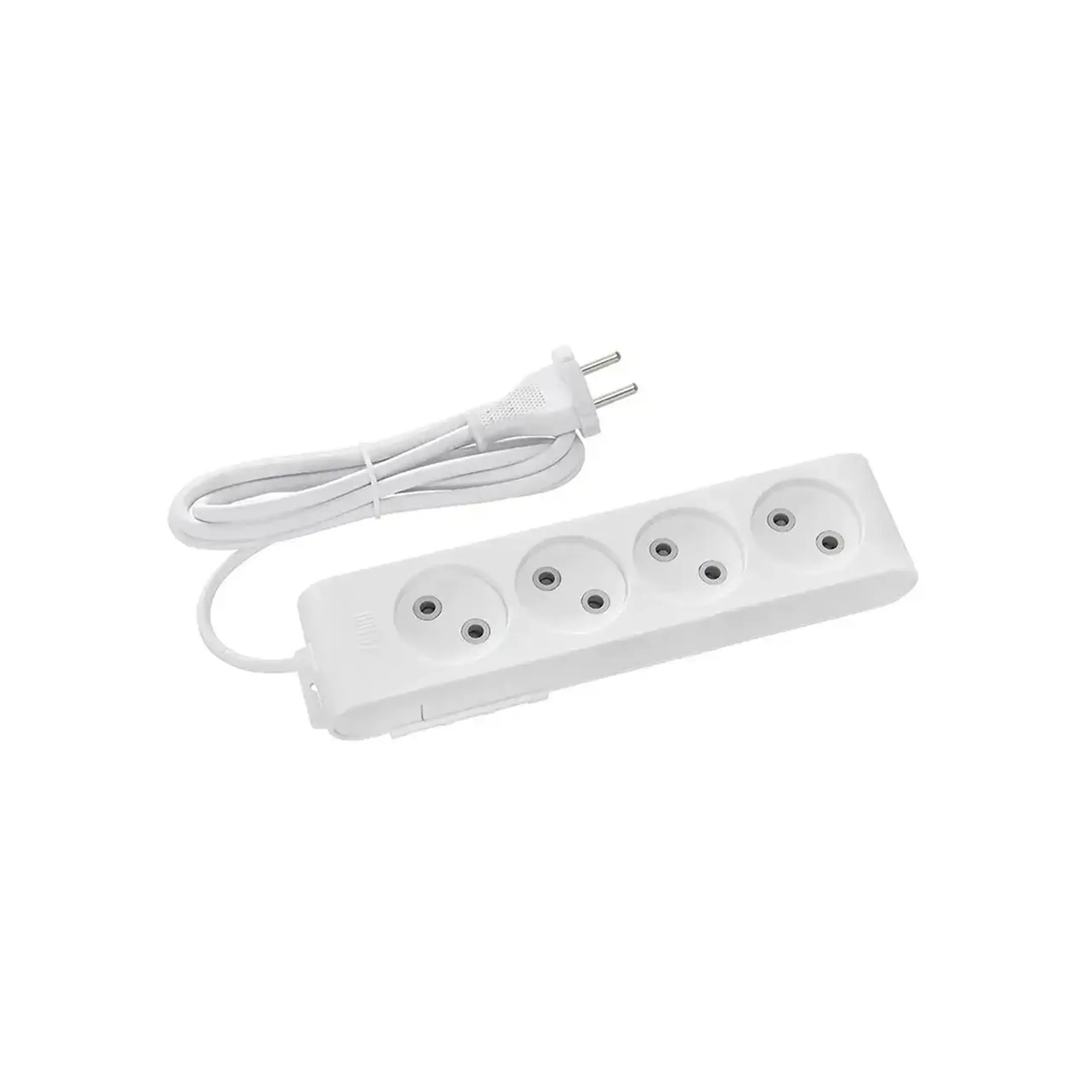 Prelungitor fără împământare 3 prize 2 m 10 A Horoz - Alb 10 A (A)