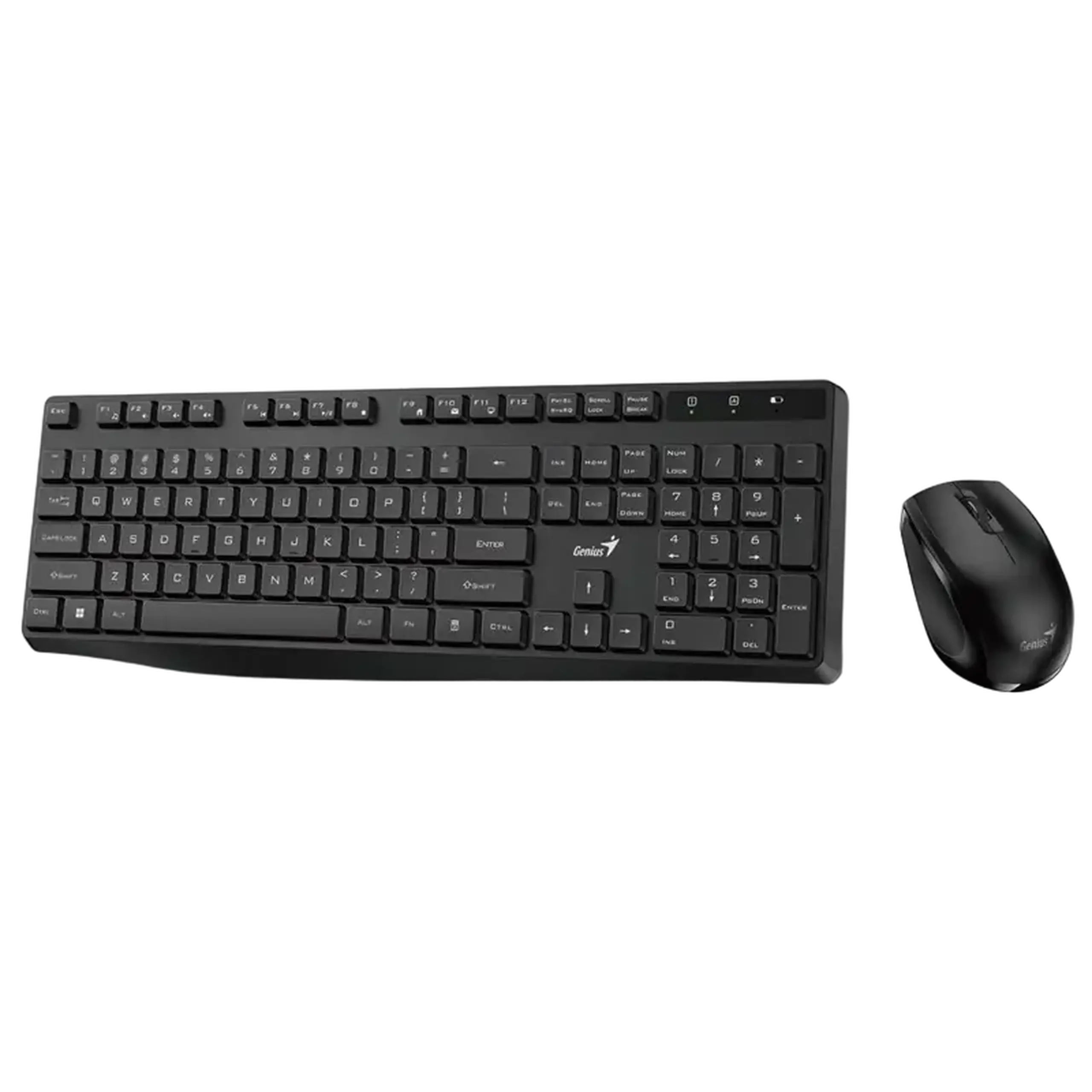 Set Tastatură + Mouse Genius KM-8206S, Fără fir, Negru