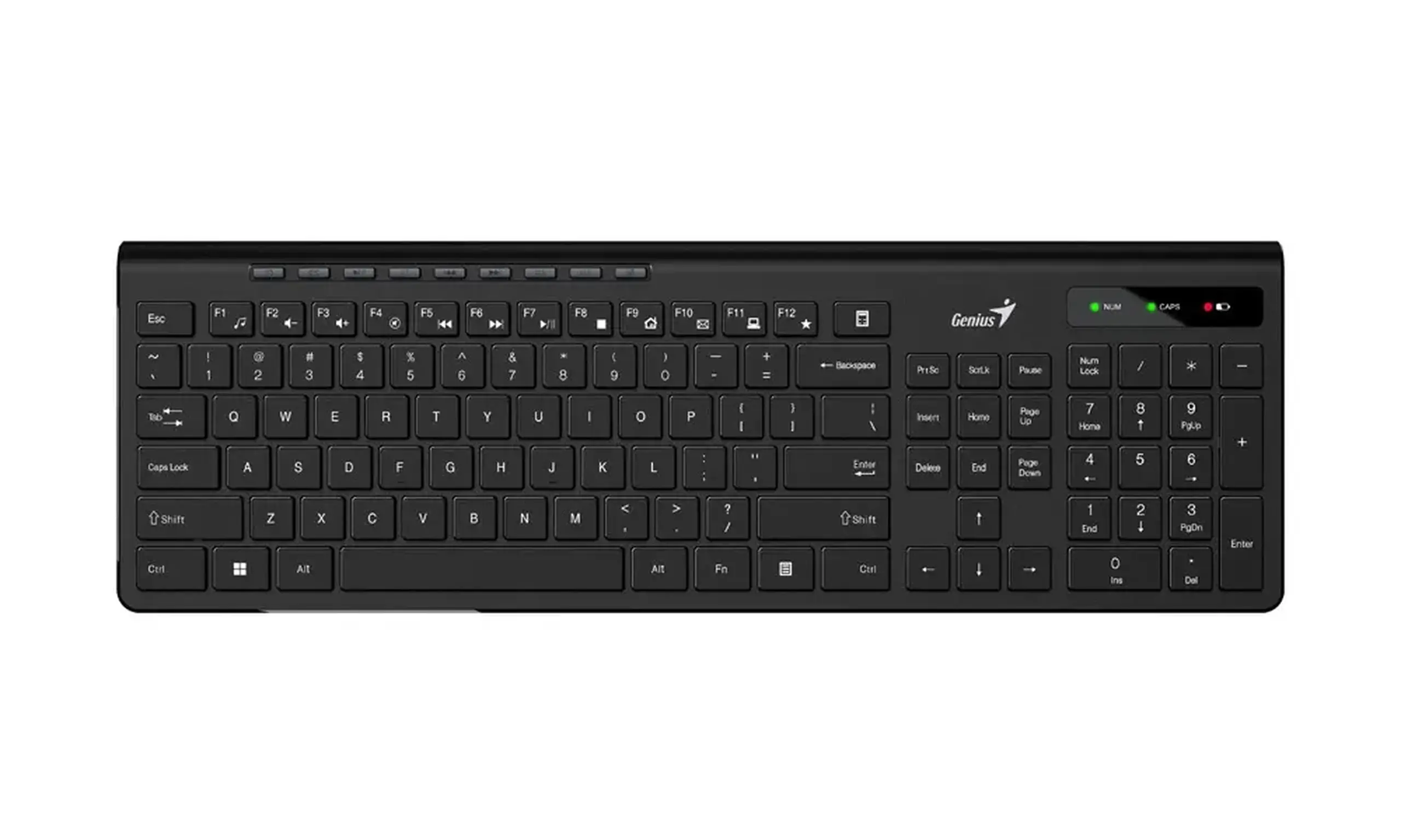 Tastatură Genius SlimStar 7230, Fără fir, Negru