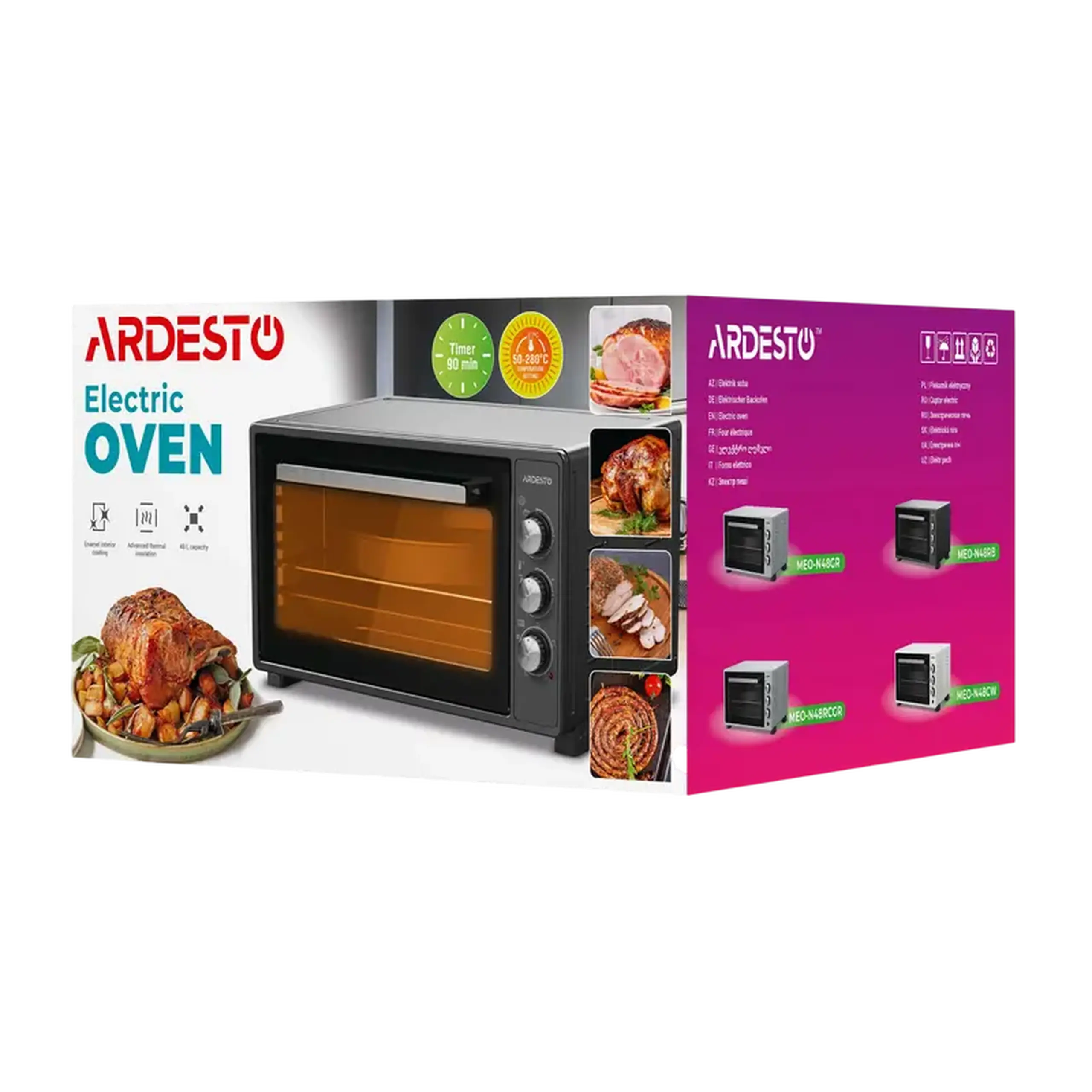 Cuptor Electric Ardesto MEO-N48GR, Gri