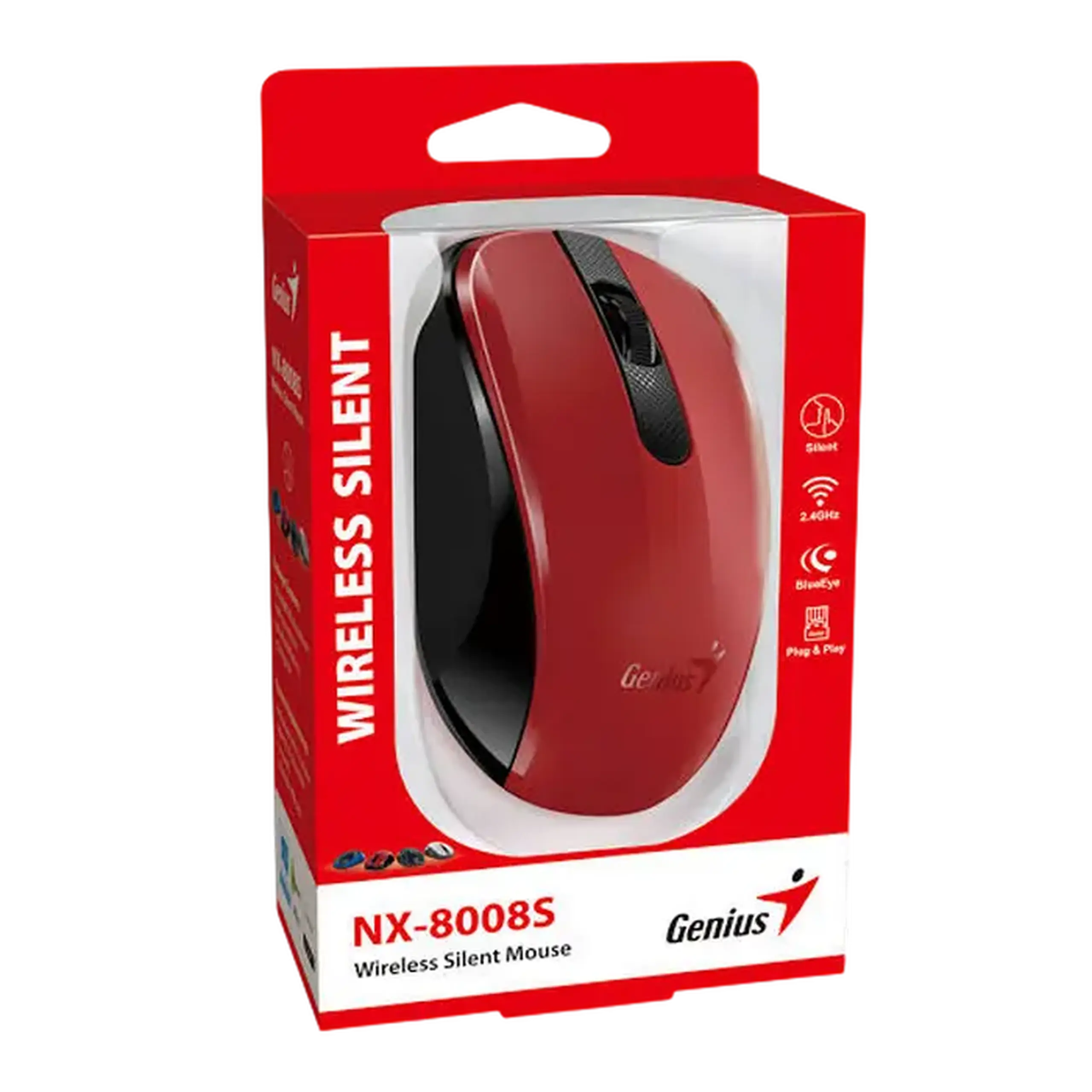 Mouse Genius NX-8008S, Roșu
