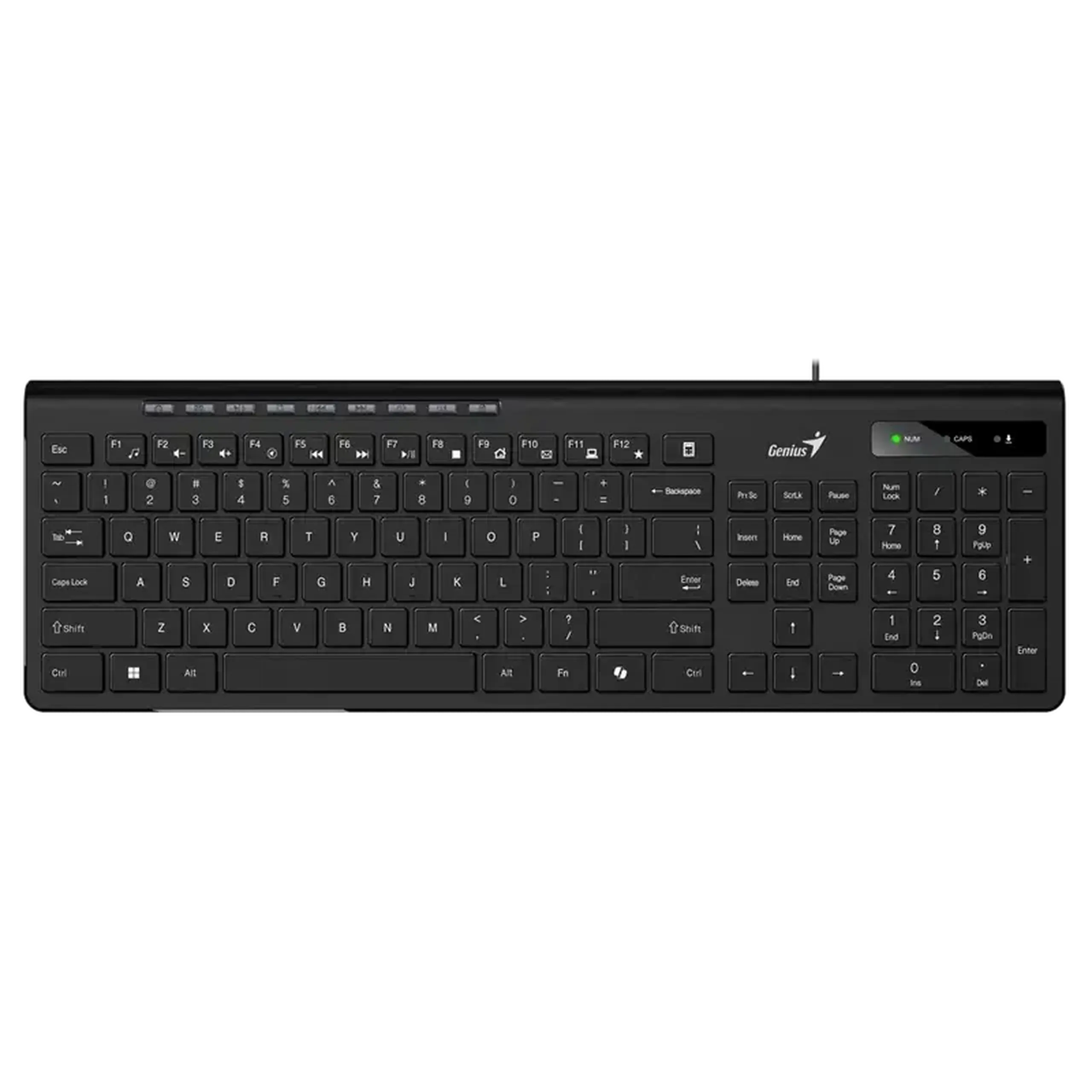 Tastatură Genius SlimStar 230 II, Cu fir, Negru