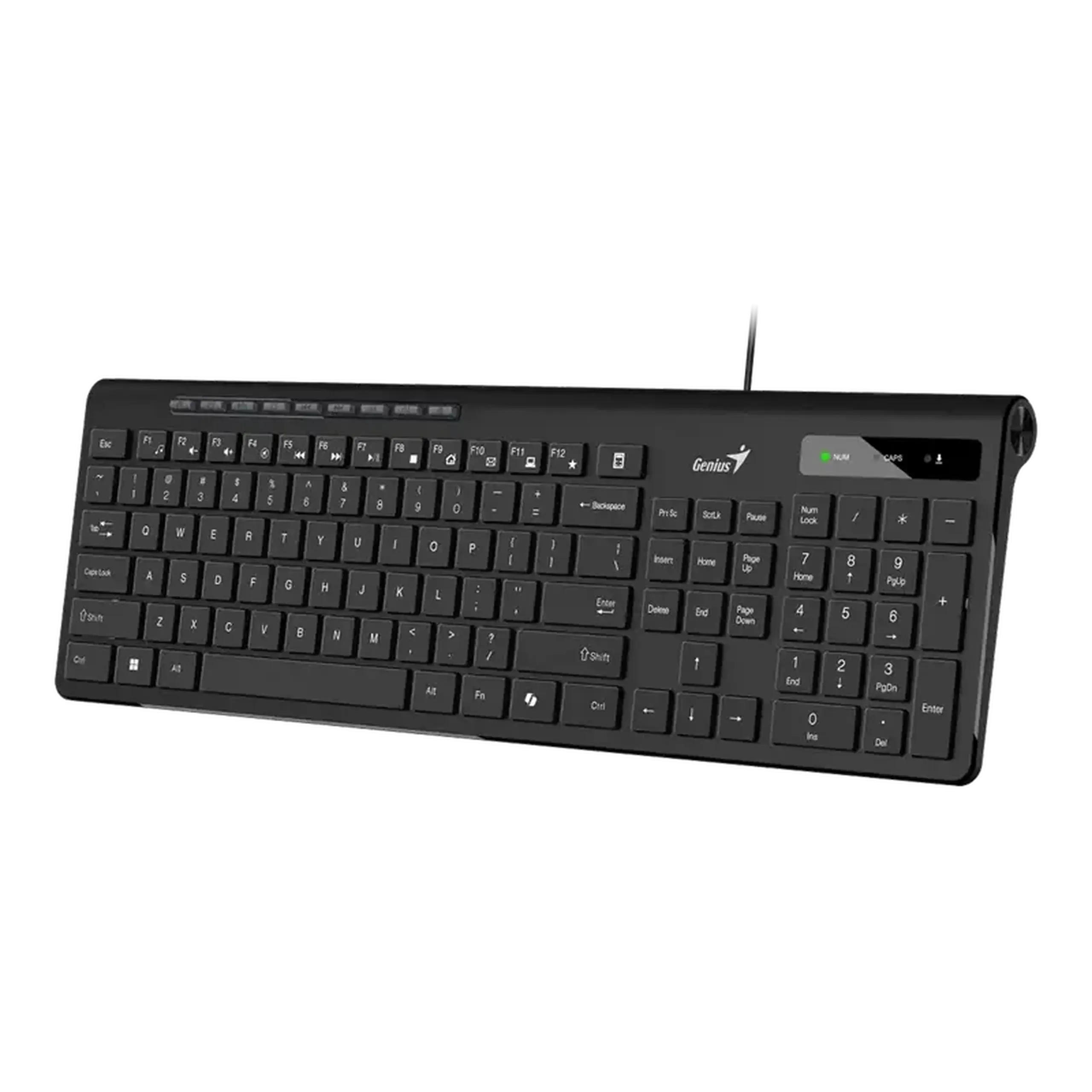 Tastatură Genius SlimStar 230 II, Cu fir, Negru
