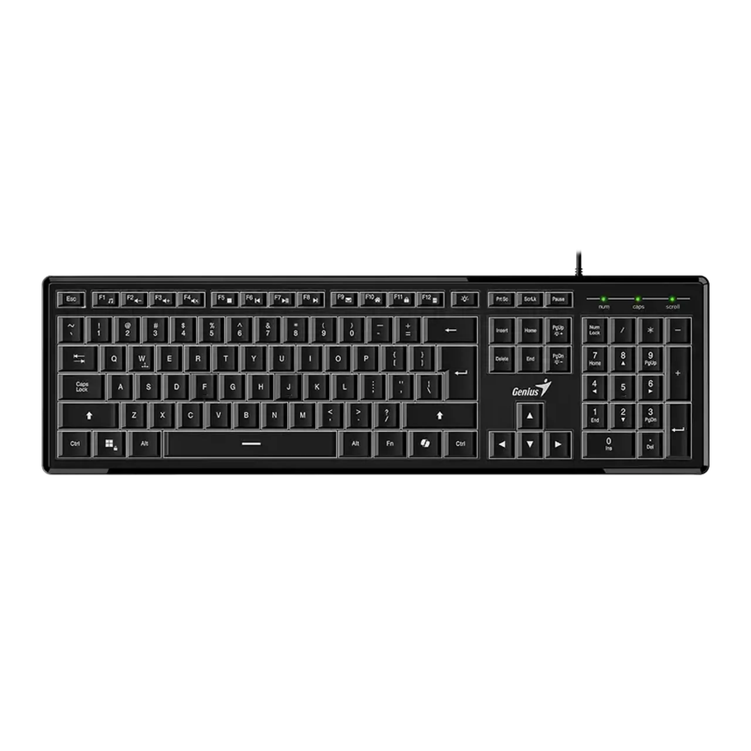 Tastatură Genius SlimStar 820, Cu fir, Negru
