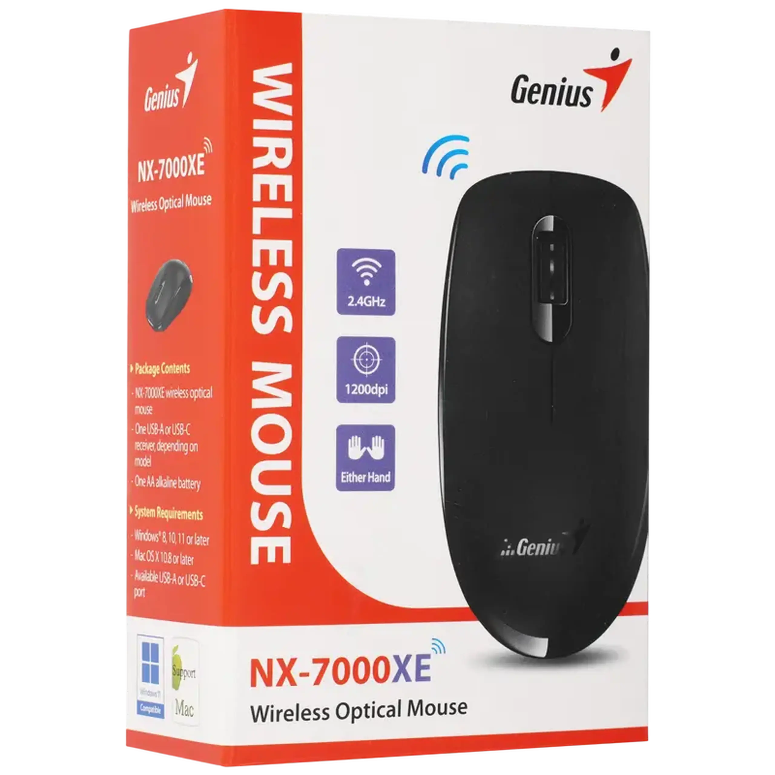 Mouse Genius NX-7000XE, Negru
