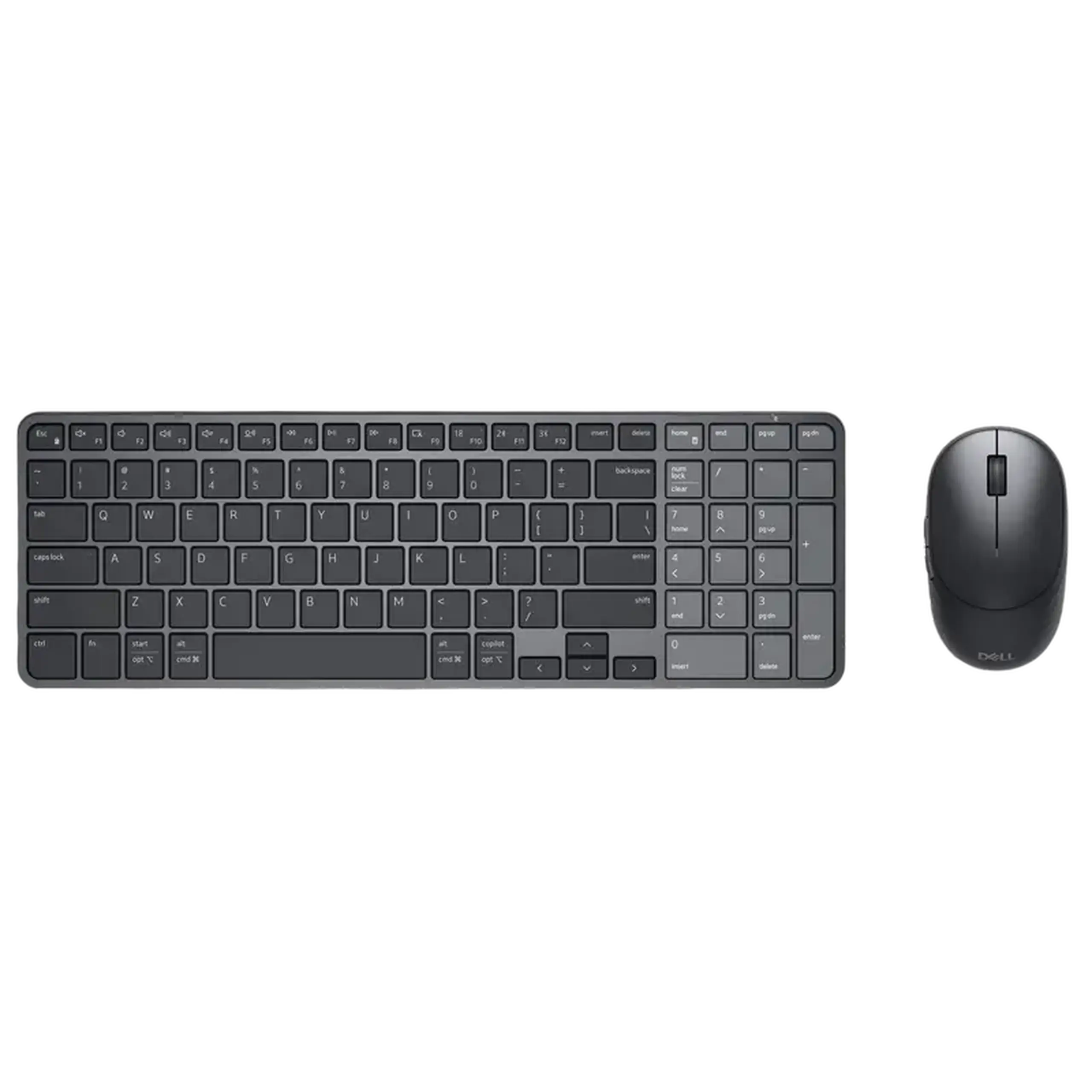 Set Tastatură + Mouse DELL KM746, Fără fir, Grafit