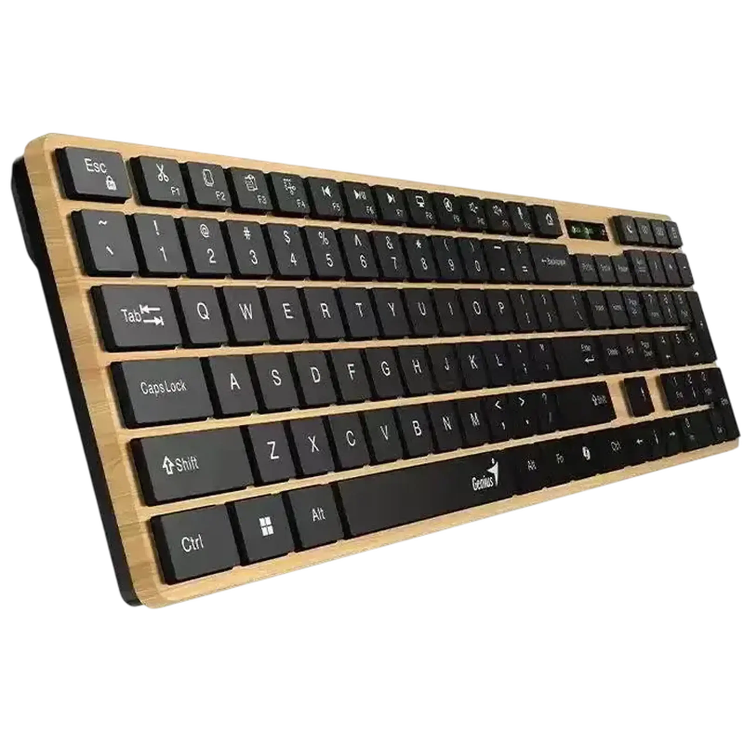 Tastatură Genius SlimStar 7250BT, Fără fir, Pine Wood