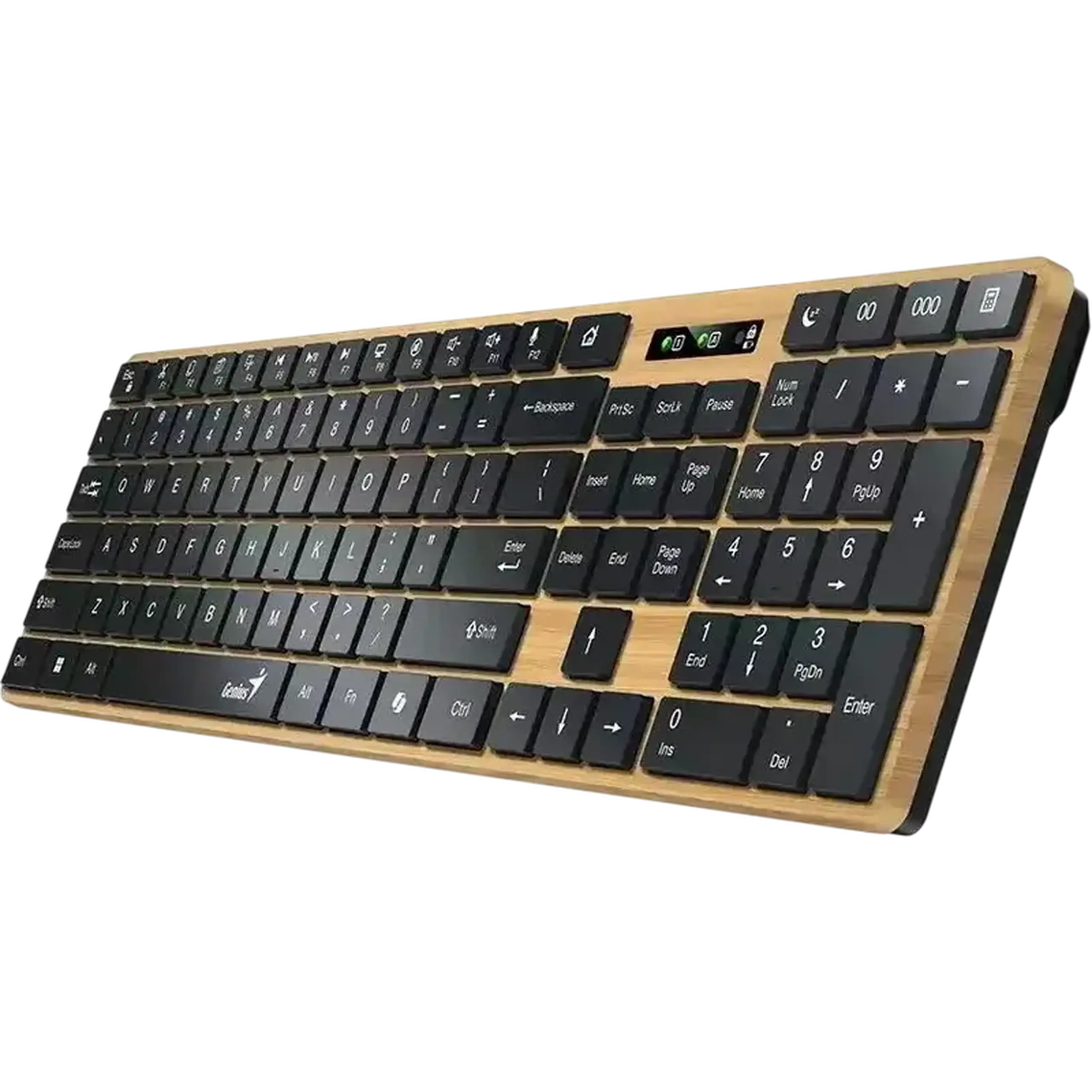 Tastatură Genius SlimStar 7250BT, Fără fir, Pine Wood