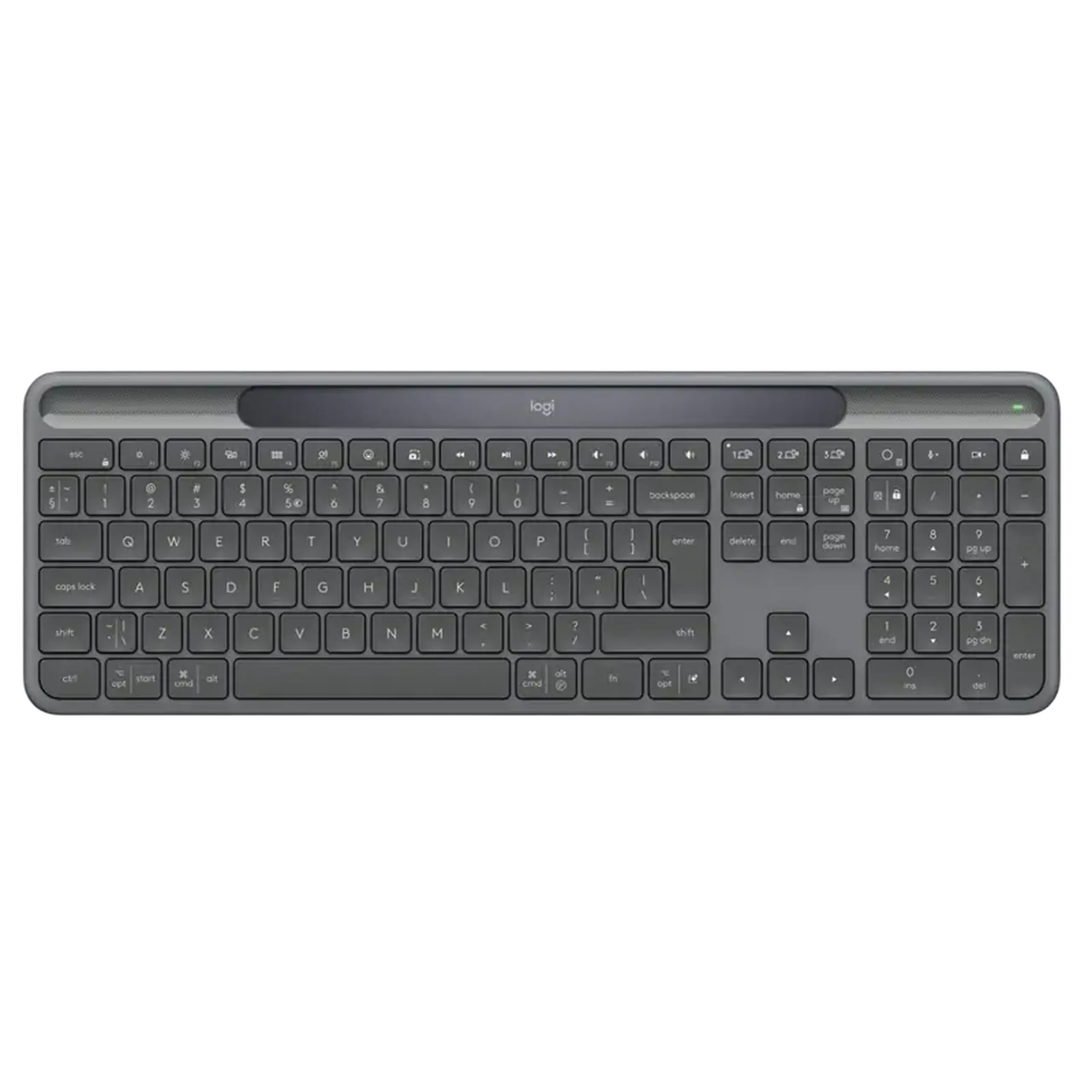 Tastatură Logitech Signature Slim Solar+K980, Fără fir, Grafit