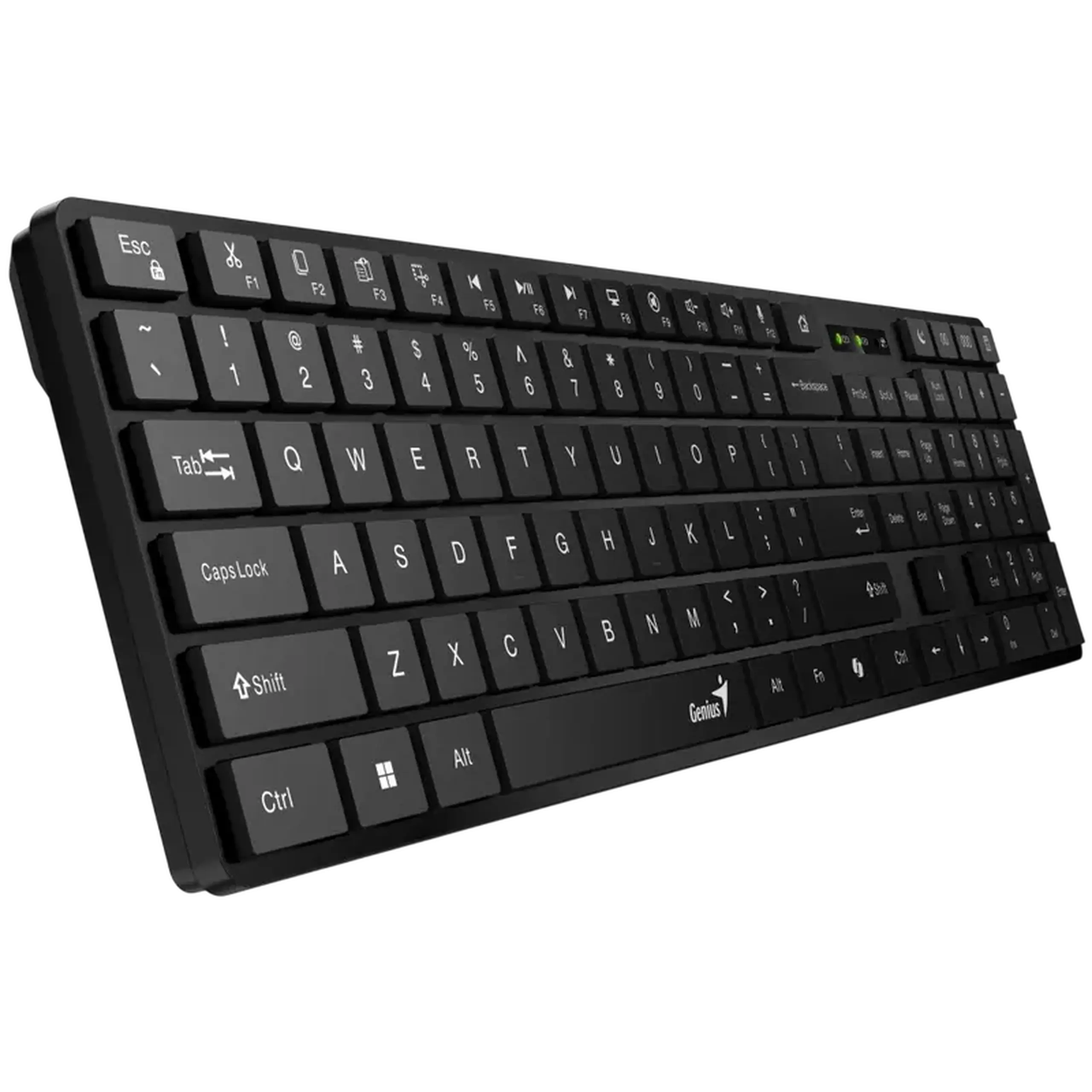 Set Tastatură + Mouse Genius SlimStar 8250, Fără fir, Negru