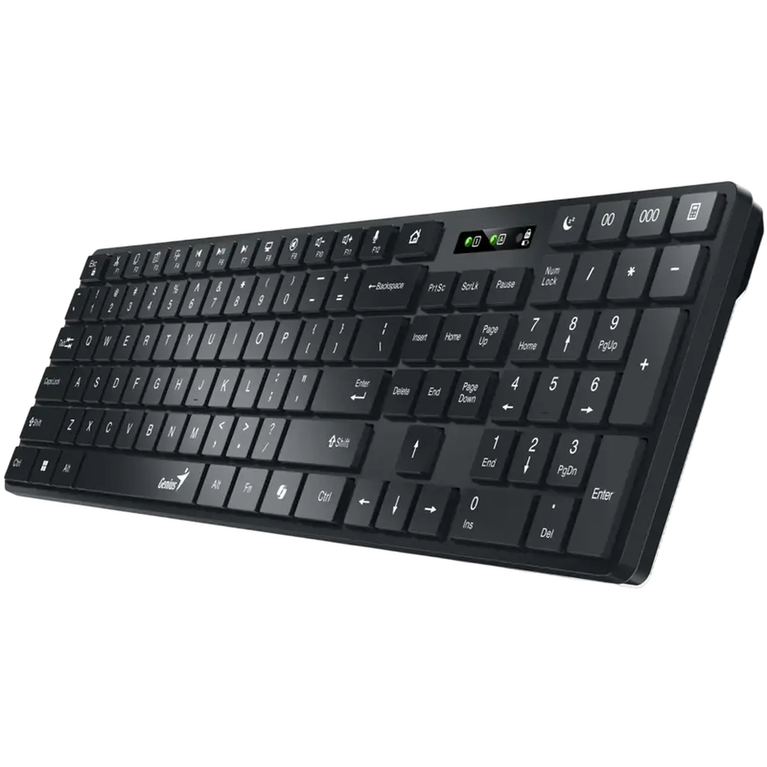 Set Tastatură + Mouse Genius SlimStar 8250, Fără fir, Negru