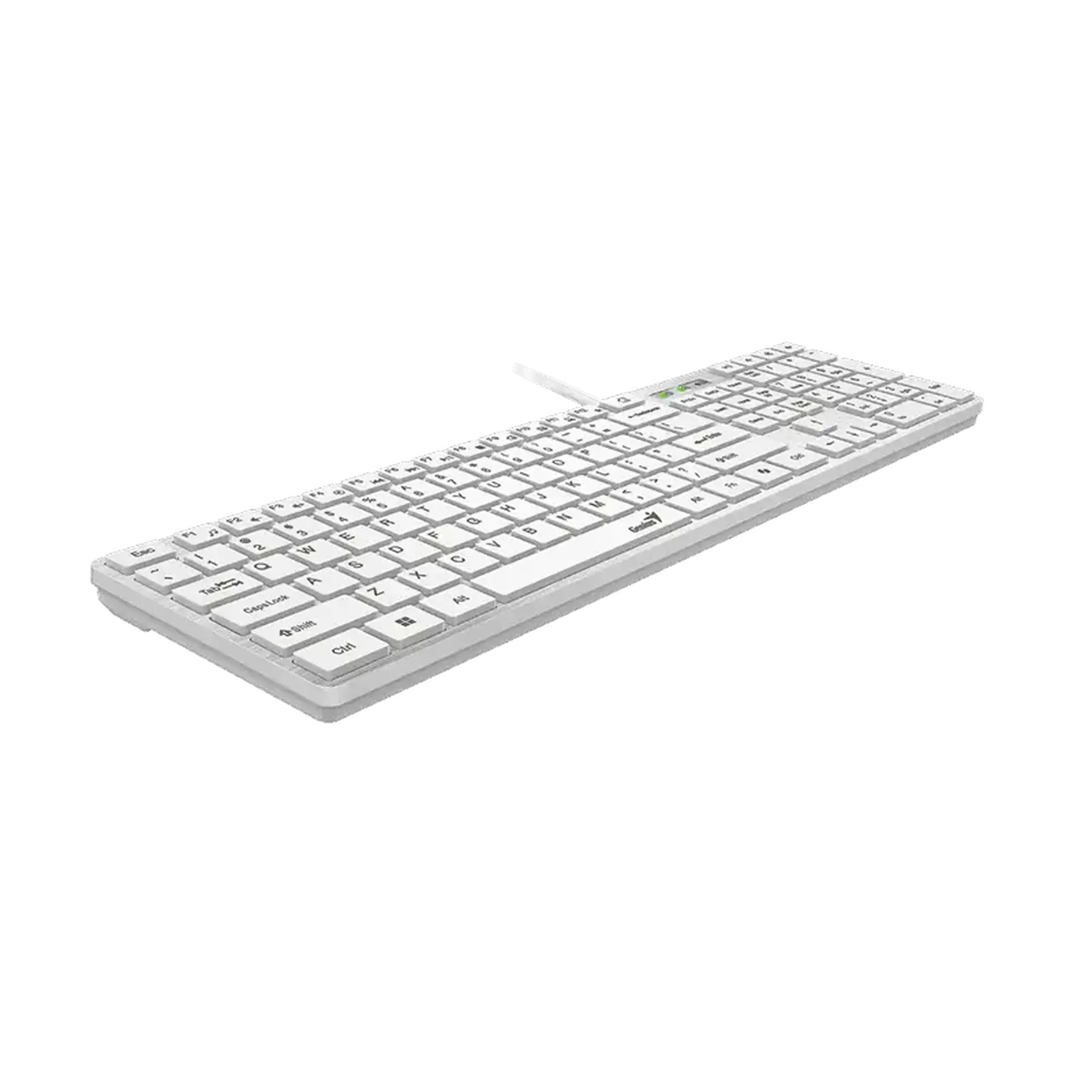 Tastatură Genius SlimStar 126, Cu fir, Alb