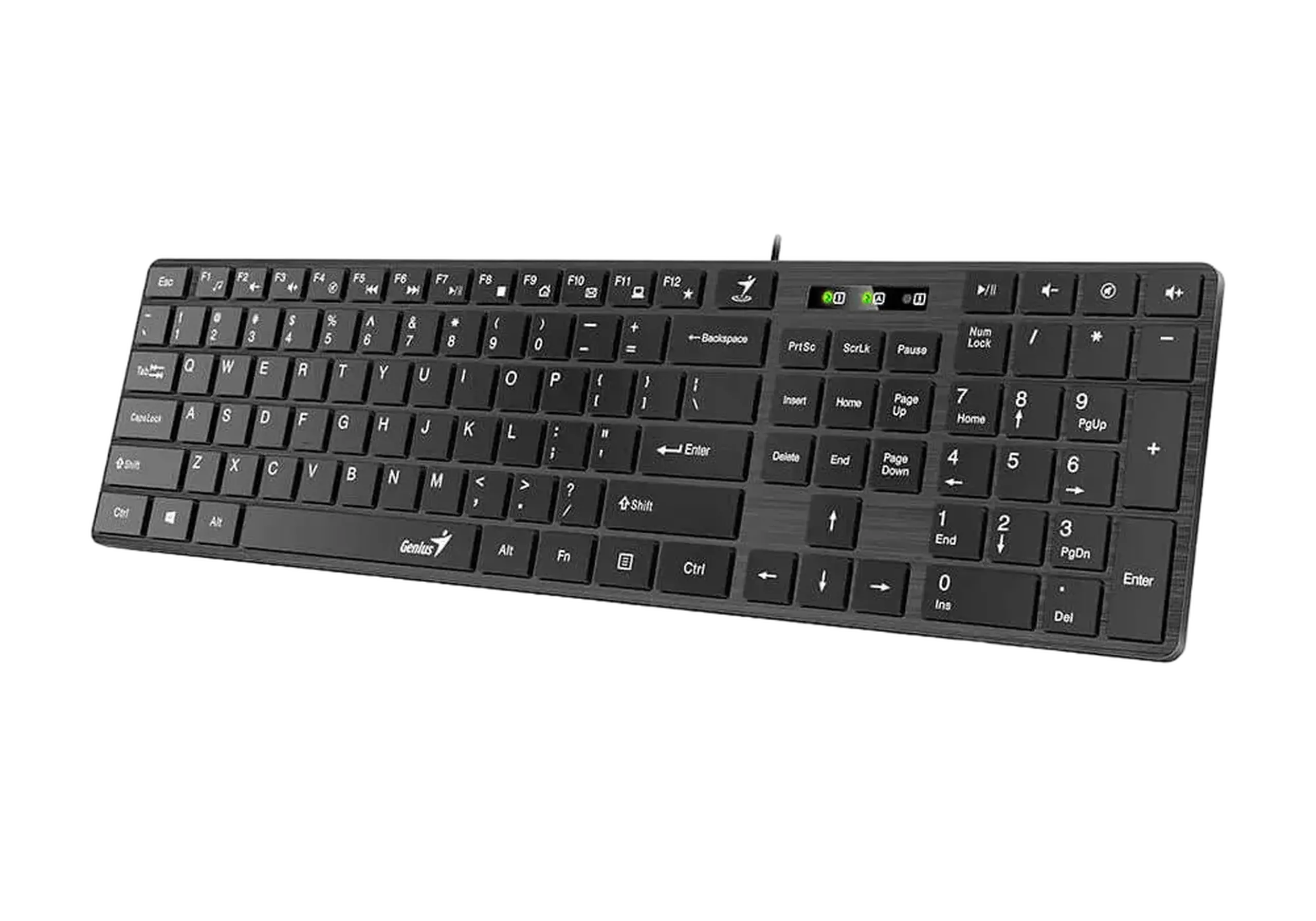 Tastatură Genius SlimStar 126, Cu fir, Negru