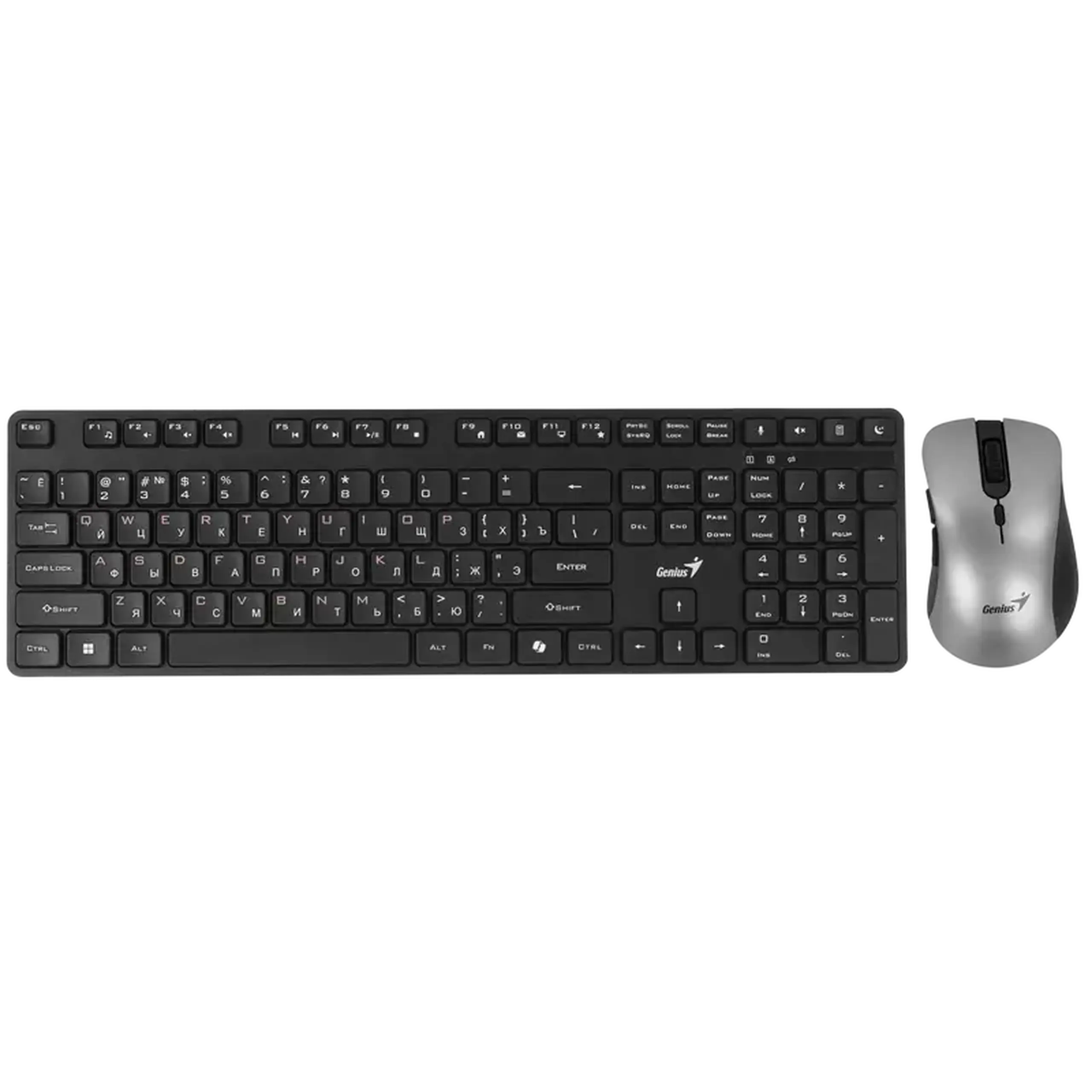 Set Tastatură + Mouse Genius KM-8216S, Fără fir, Negru