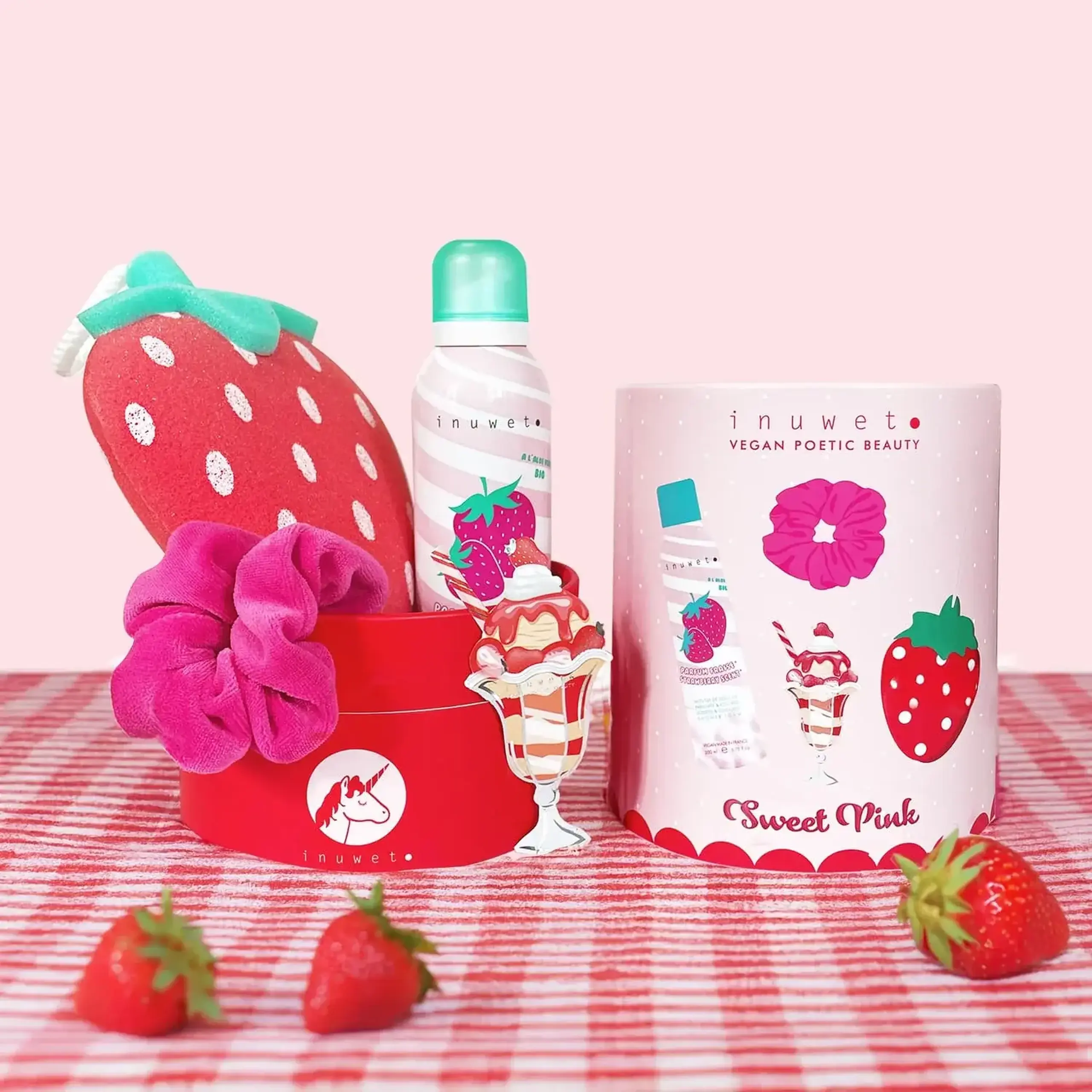 Set de baie Fun Bath Box cu aromă de căpșuni — Inuwet