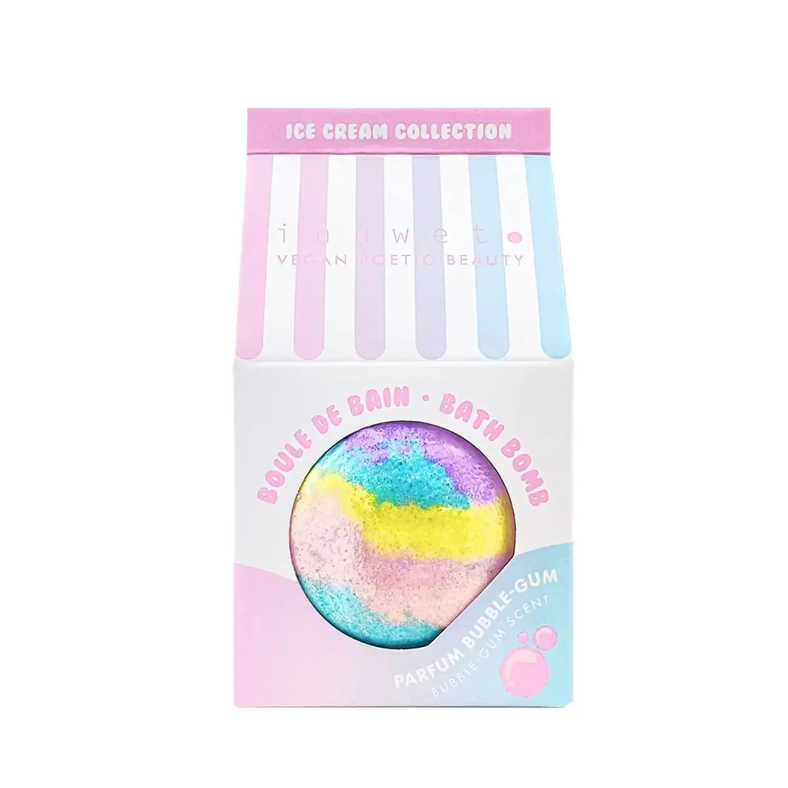 Bilă efervescentă de baie cu aromă de gumă de mestecat — Inuwet