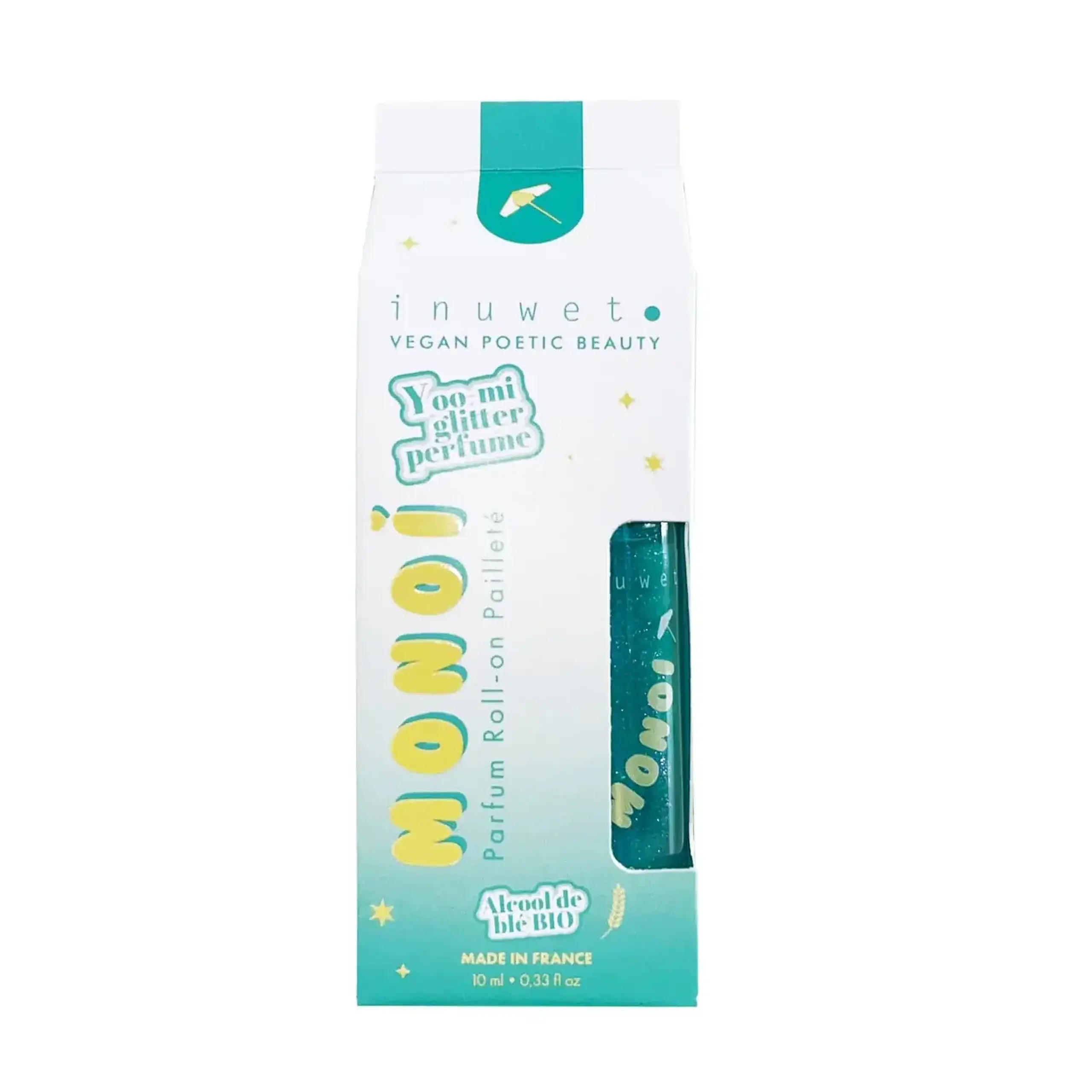 Parfum roll-on cu sclipici și aromă de monoï, 10 ml — Inuwet