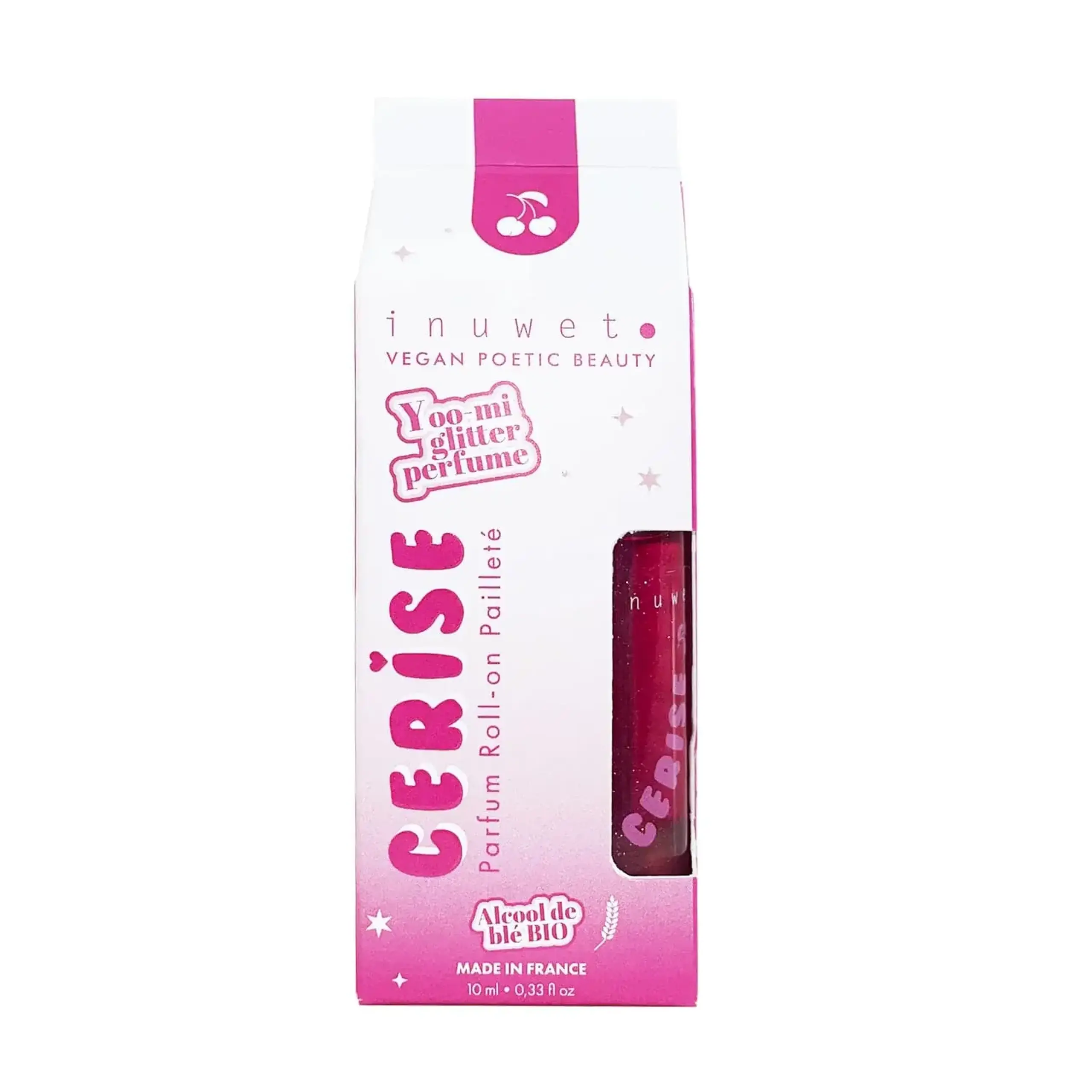 Parfum roll-on cu sclipici și aromă de cireșe, 10 ml — Inuwet