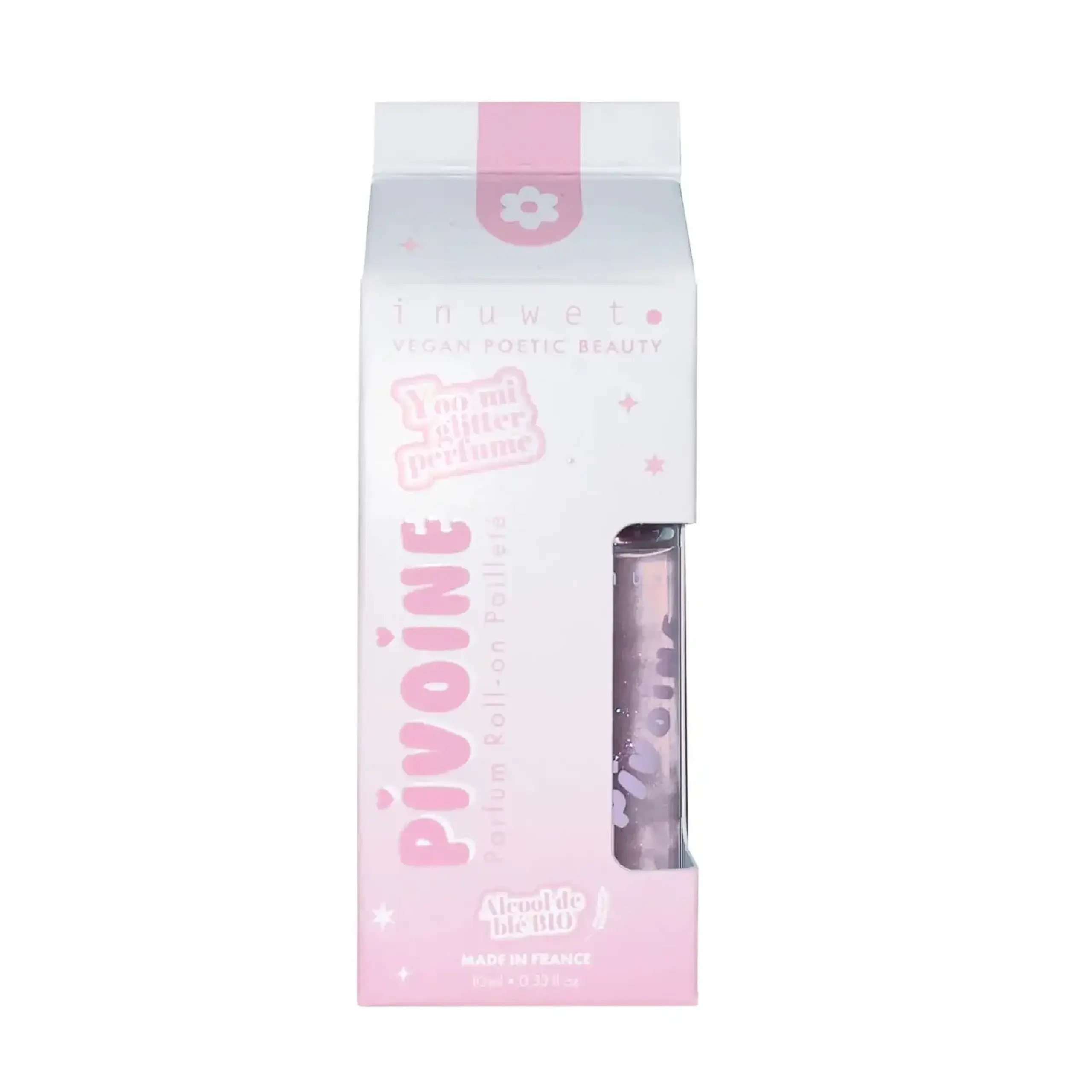Parfum roll-on cu sclipici și aromă de bujor, 10 ml — Inuwet