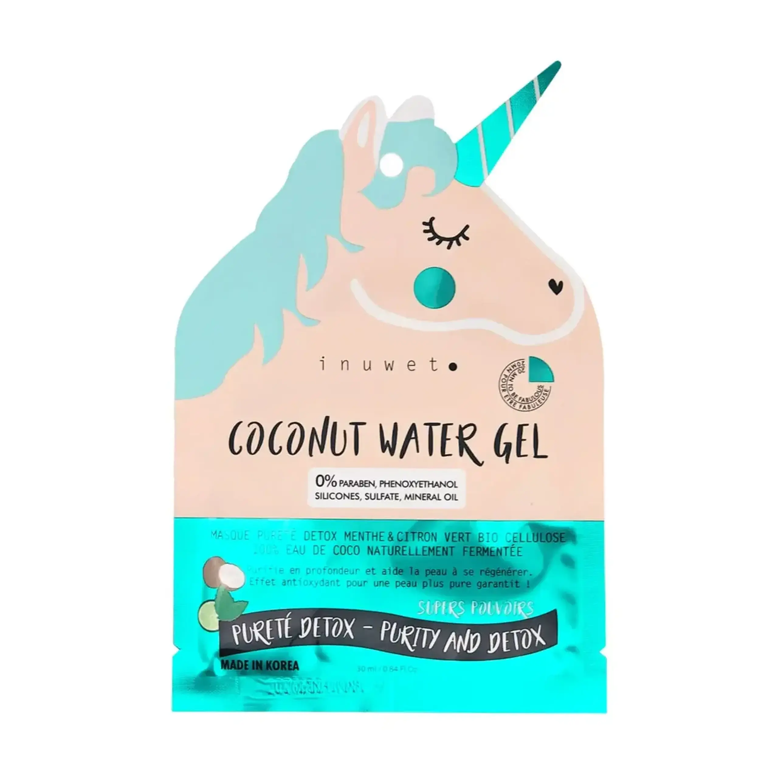 Mască detoxifiantă pentru față Unicorn — Inuwet