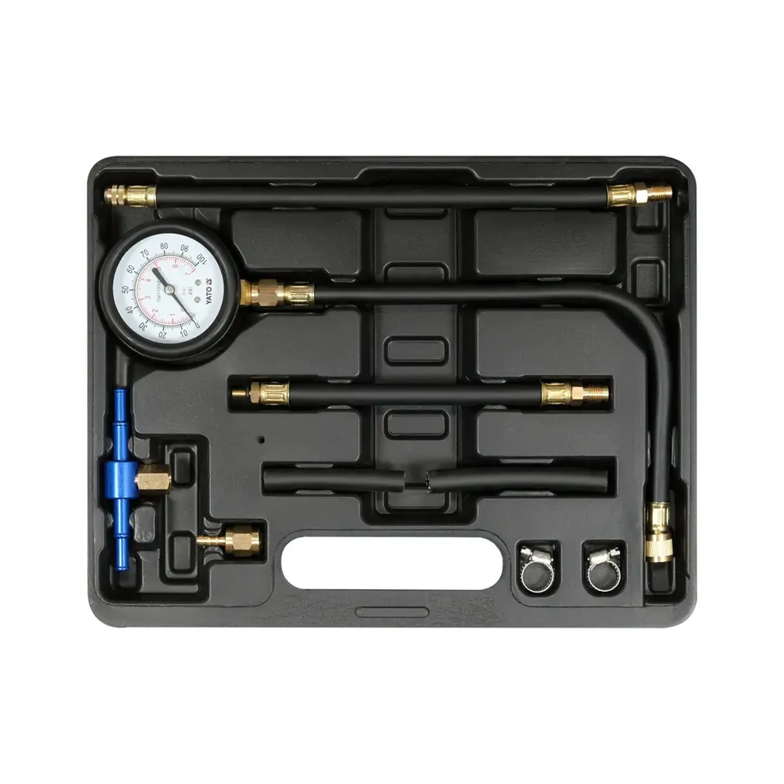 Set măsurare presiune injectoare 200/310/340 mm 9 buc. Yato