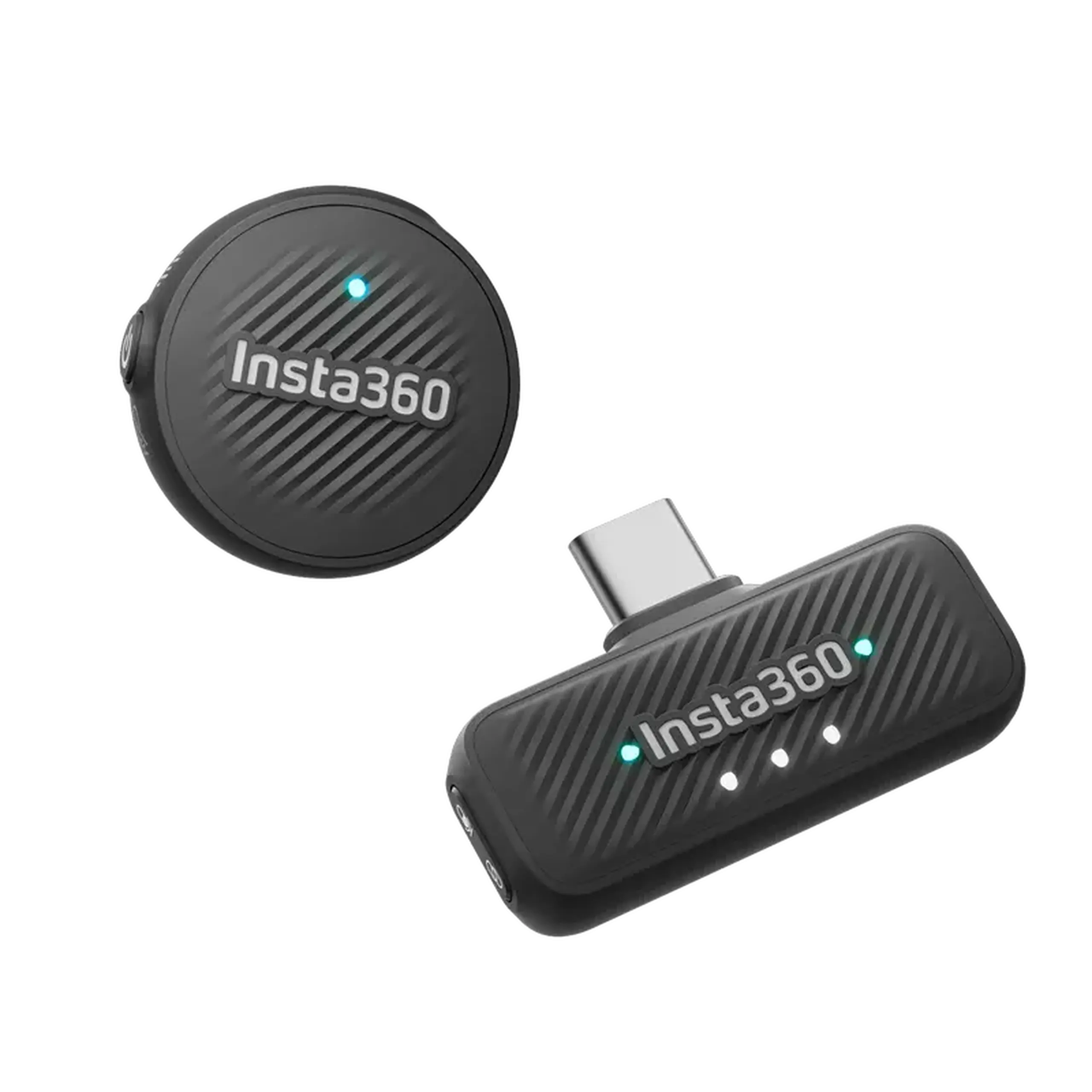 Microfon portabil pentru înregistrare vocală Insta360 Mic Air (1 TX + 1 RX), Fără fir, Negru