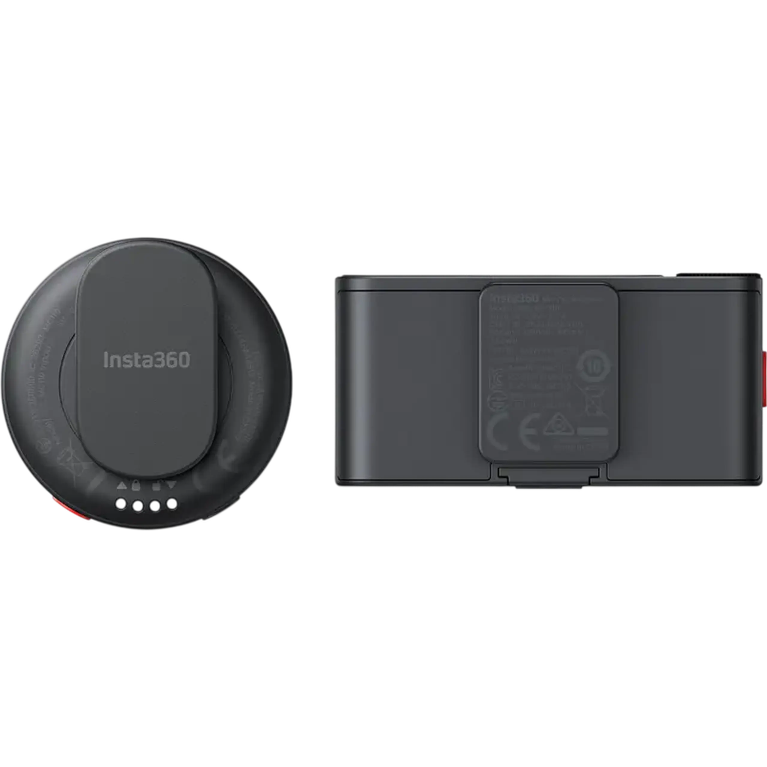 Microfon portabil pentru înregistrare vocală Insta360 Mic Pro (2 TX + 1 RX), Fără fir, Negru