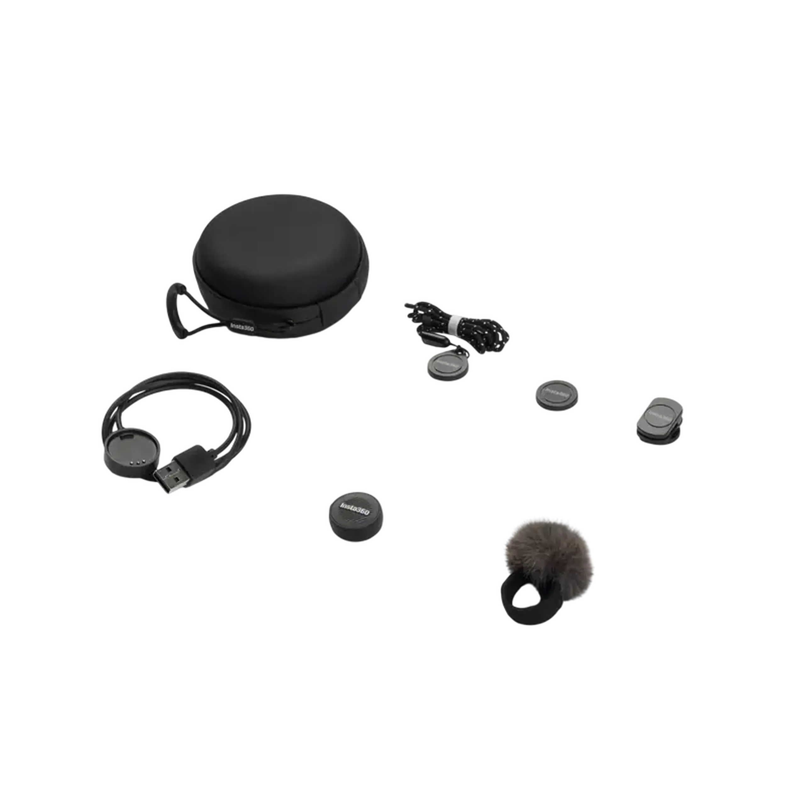 Microfon portabil pentru înregistrare vocală Insta360 Mic Air Transmitter, Fără fir, Negru