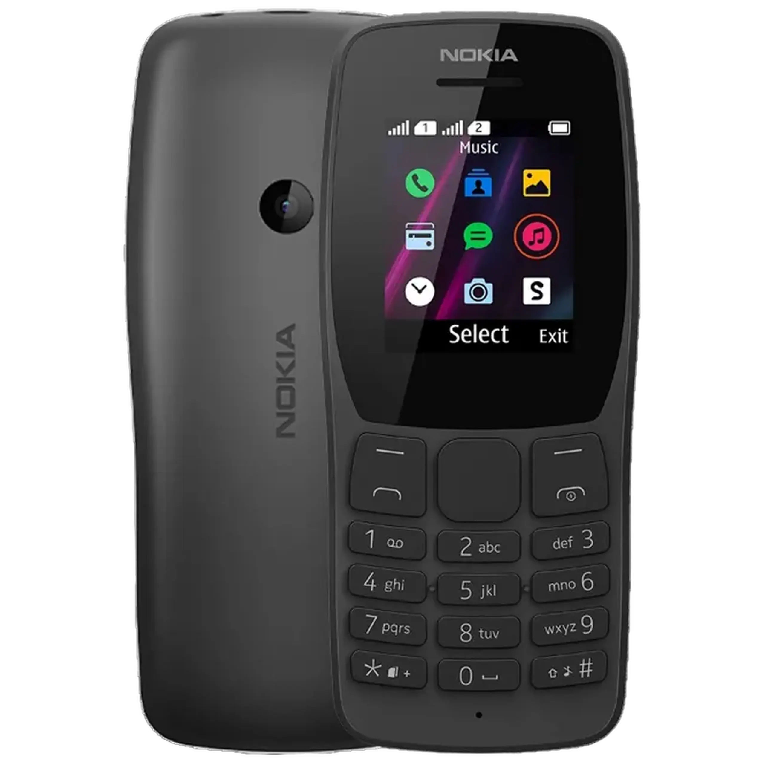 Telefon mobil Nokia 110, Negru