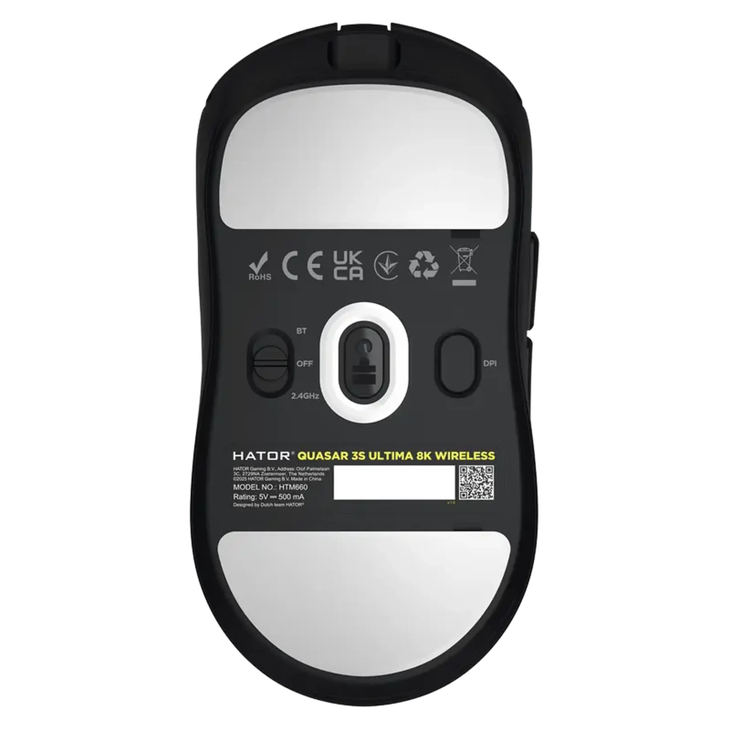 Mouse HATOR Quasar 3S Ultima 8K, Negru